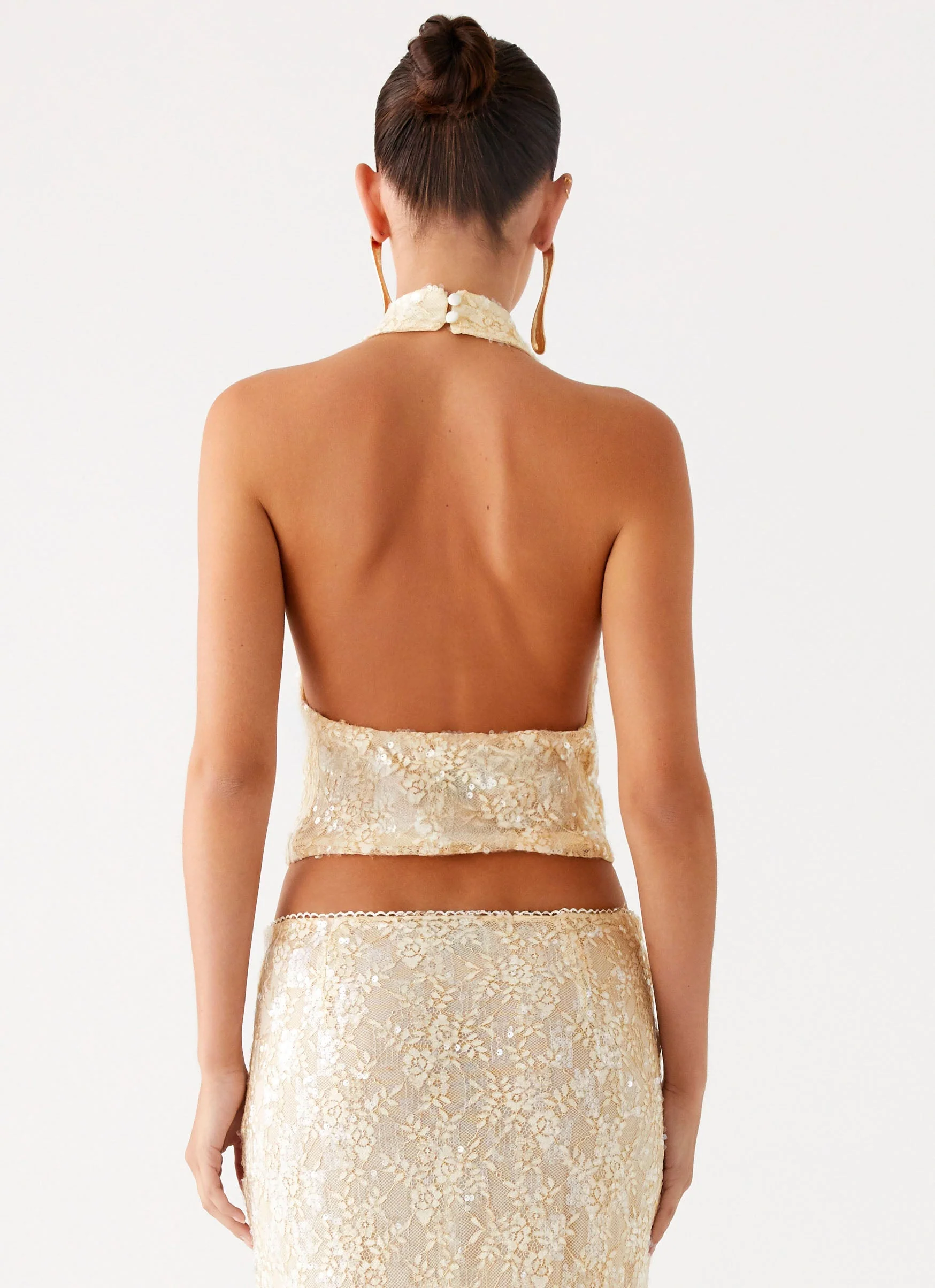 Bling It On Cowl Top - Ivory - Image 4