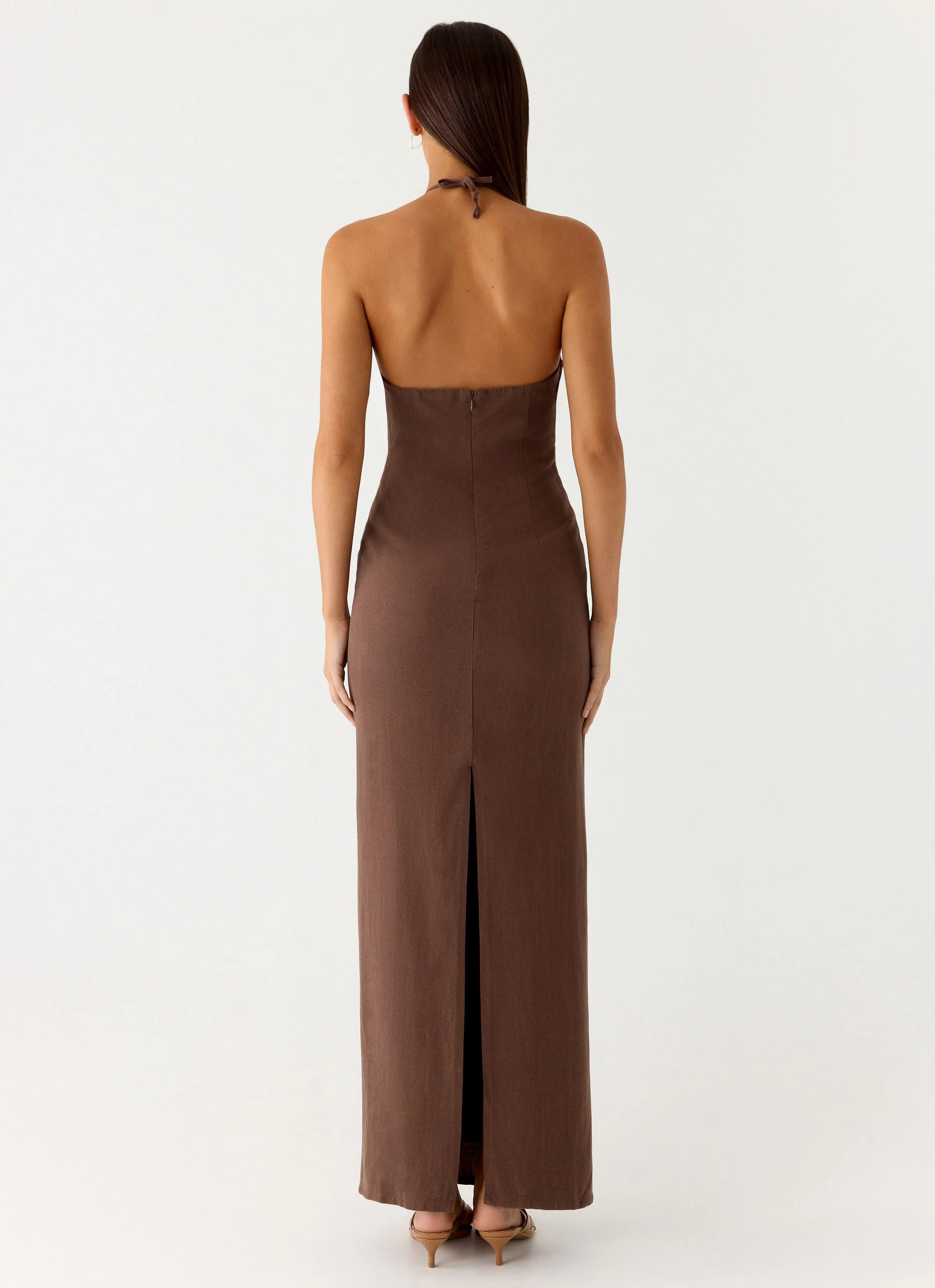 Bloomers Maxi Dress - Brown - Image 3