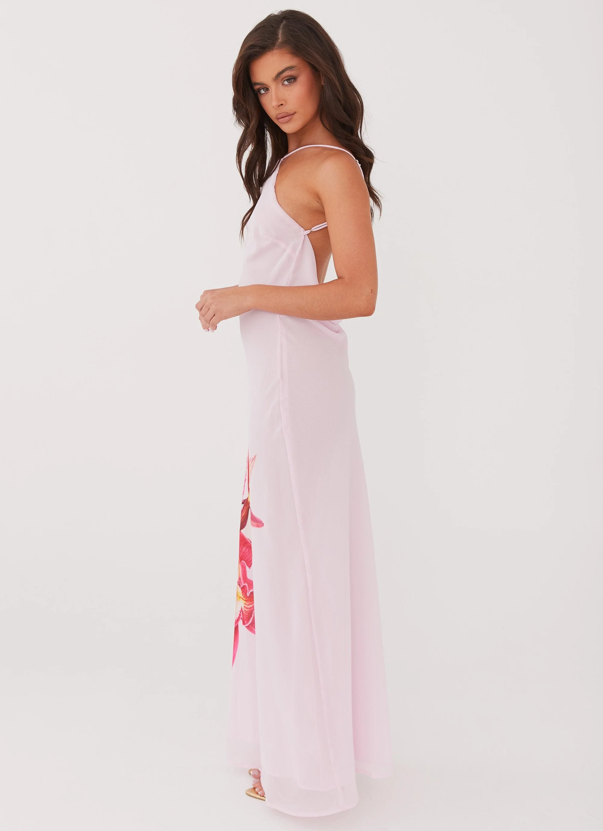 Blossom Hearts Maxi Dress - Pink Peony - Image 4
