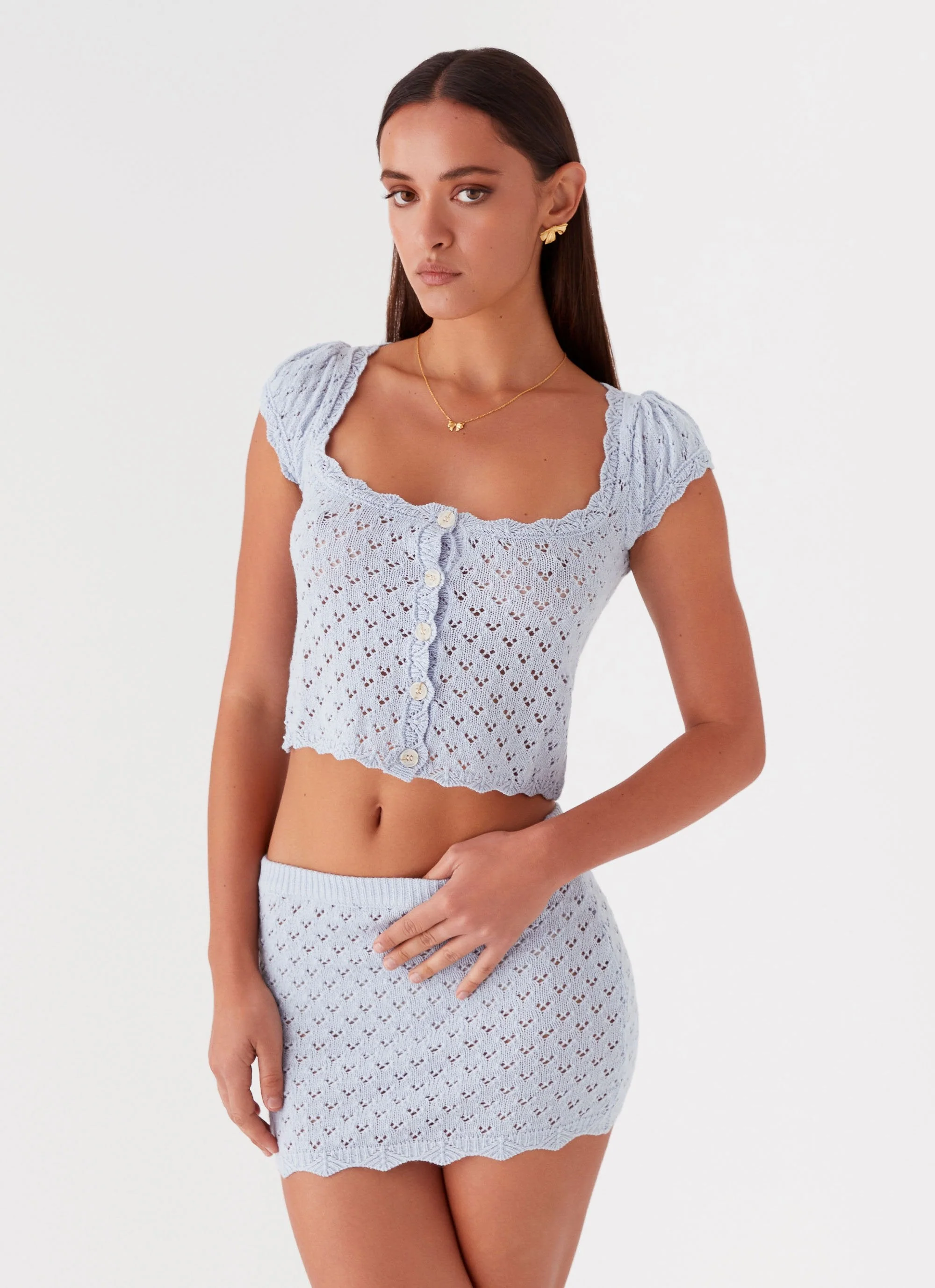 Blue Bird Knit Top - Blue Dusk - Image 6