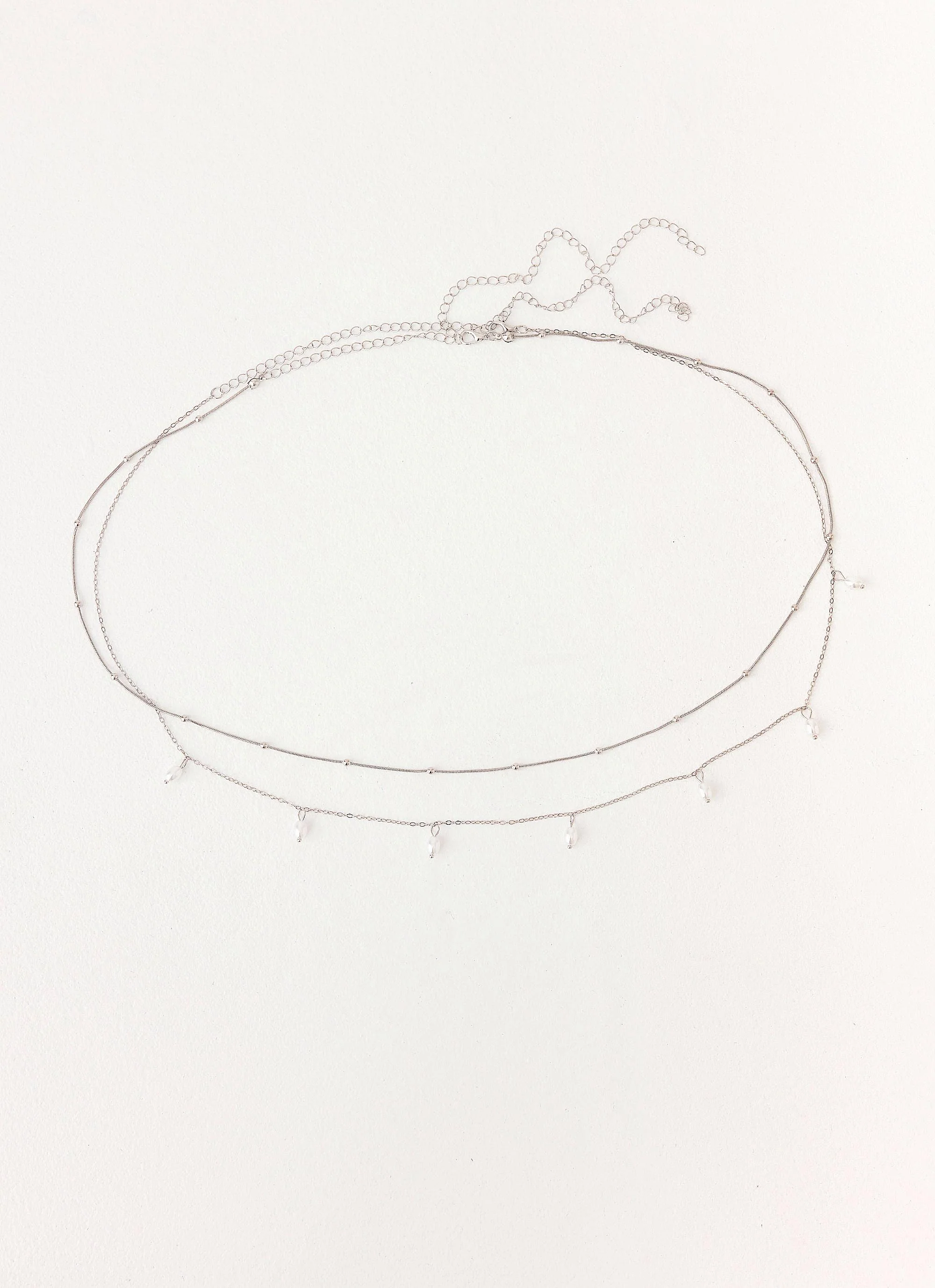 Blush Pearl Belly Chain - Silver