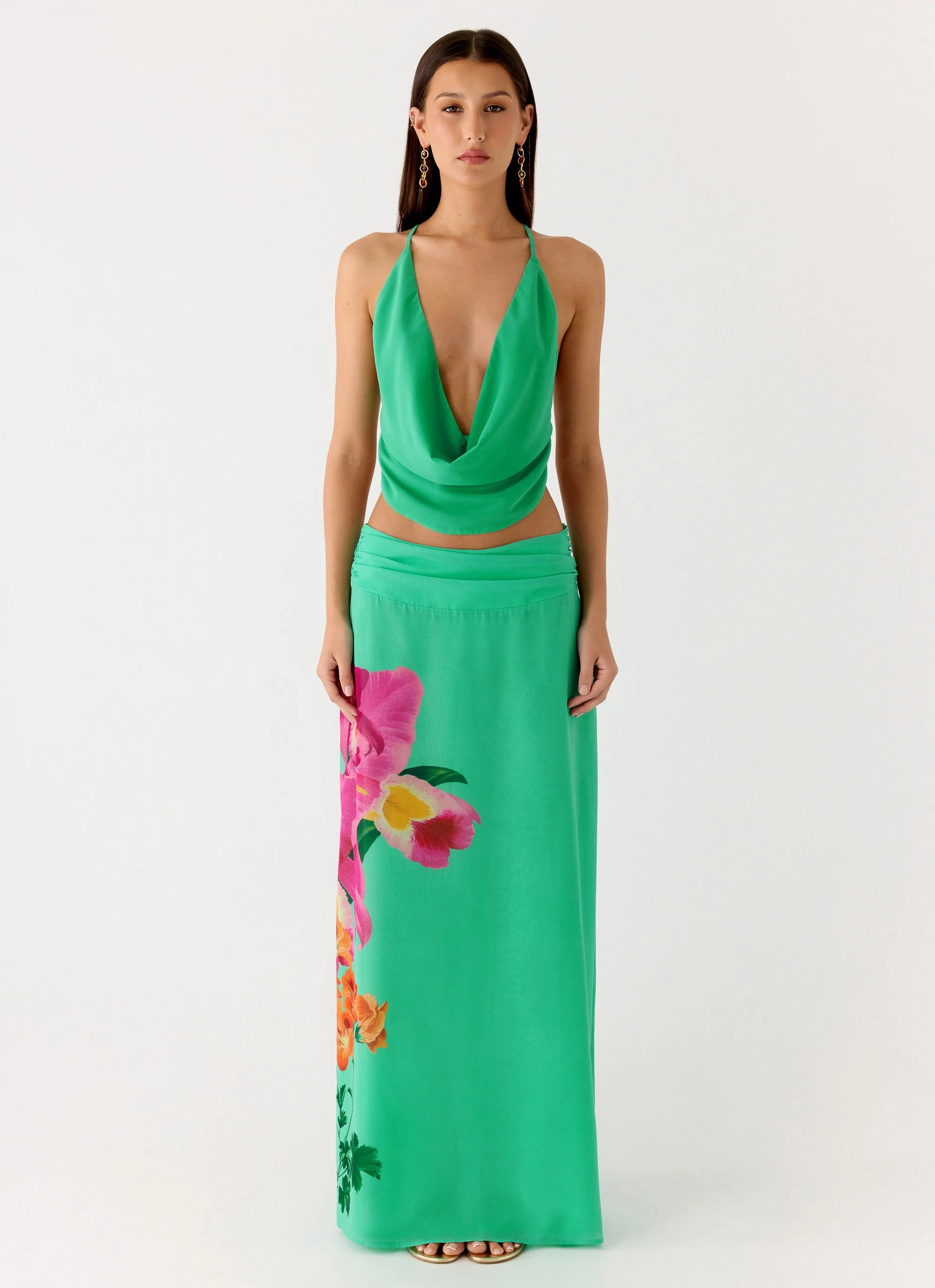 Blushing Bloom Maxi Skirt - Jungle Bloom - Image 5