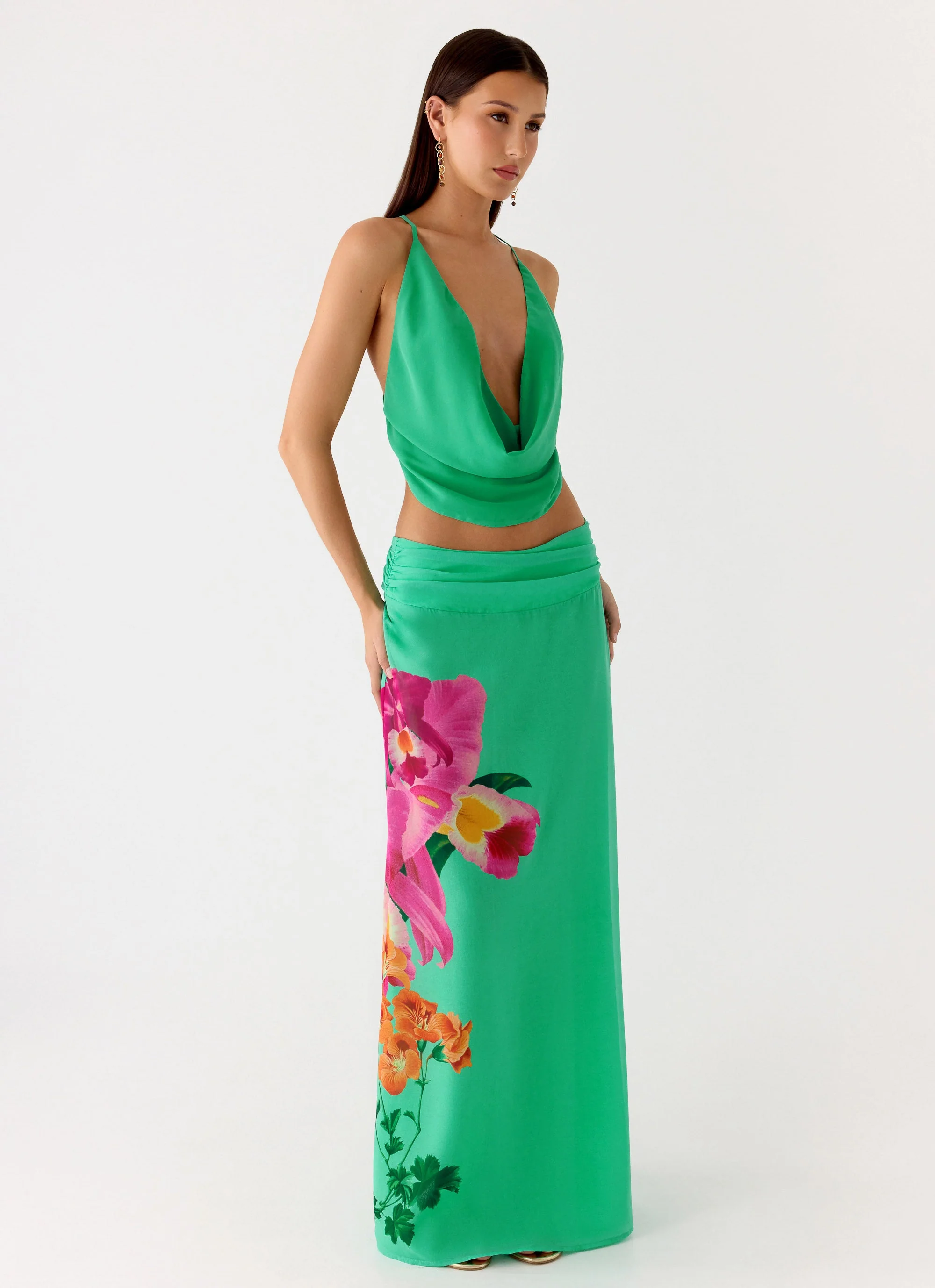Blushing Bloom Maxi Skirt - Jungle Bloom - Image 6