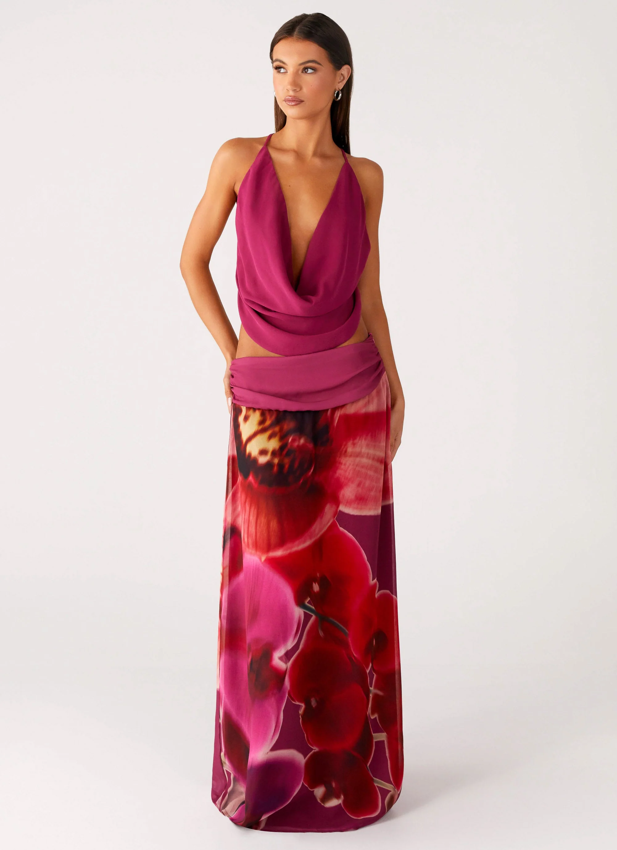 Blushing Bloom Maxi Skirt - Violette Bloom - Image 8