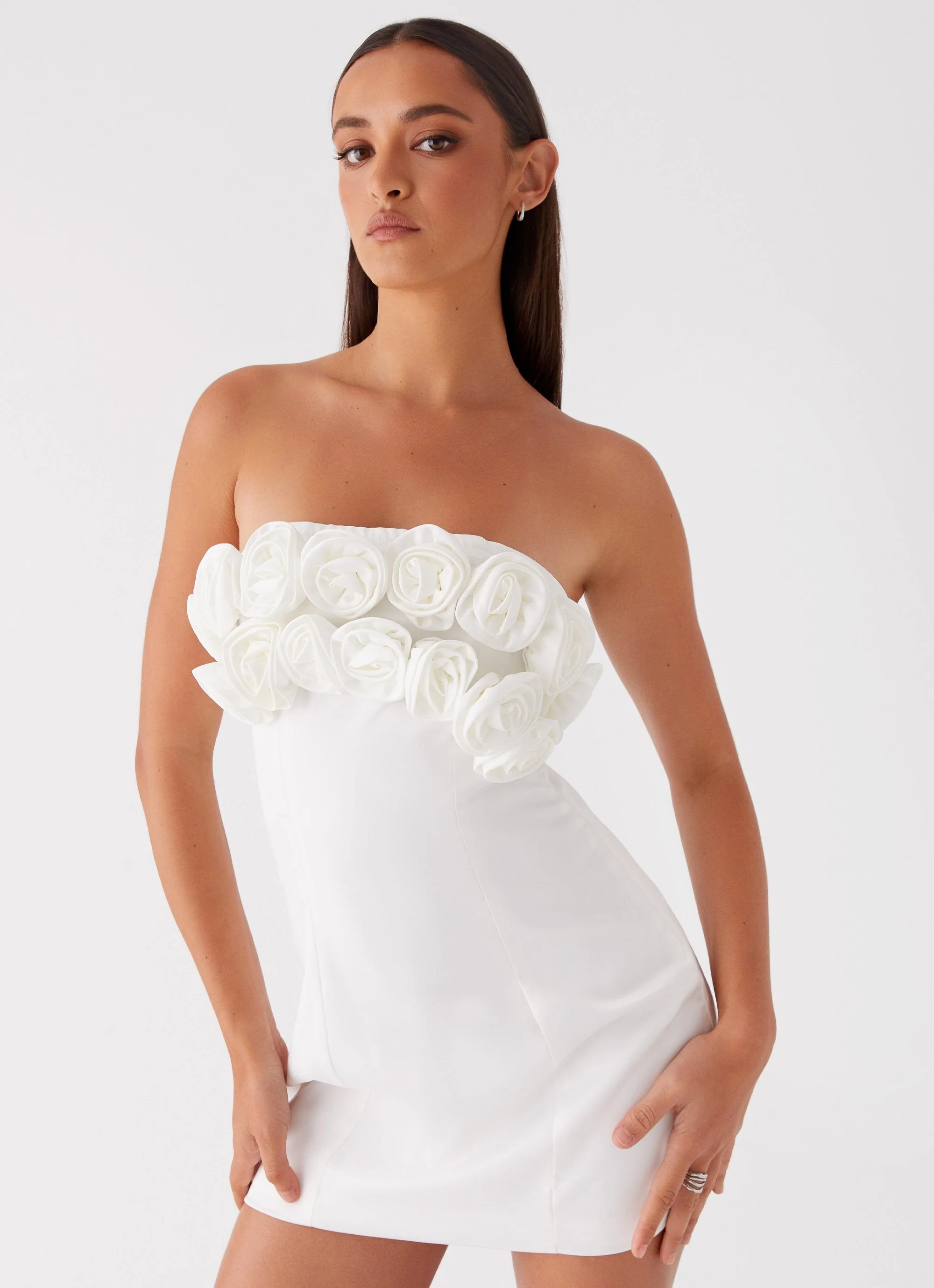 Bouquet Dream Mini Dress - White - Image 7