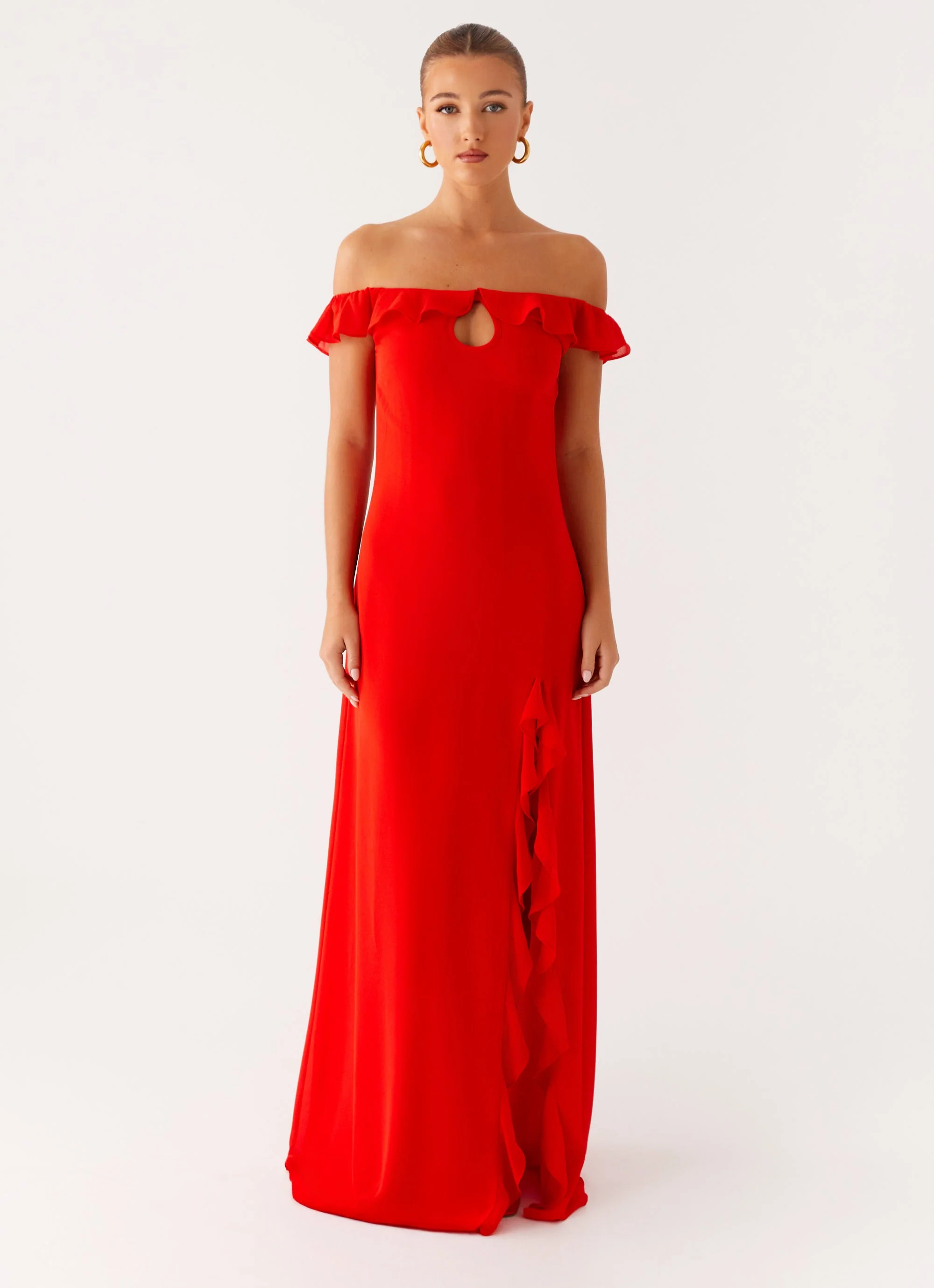 Braxton Maxi Dress - Red - Image 5