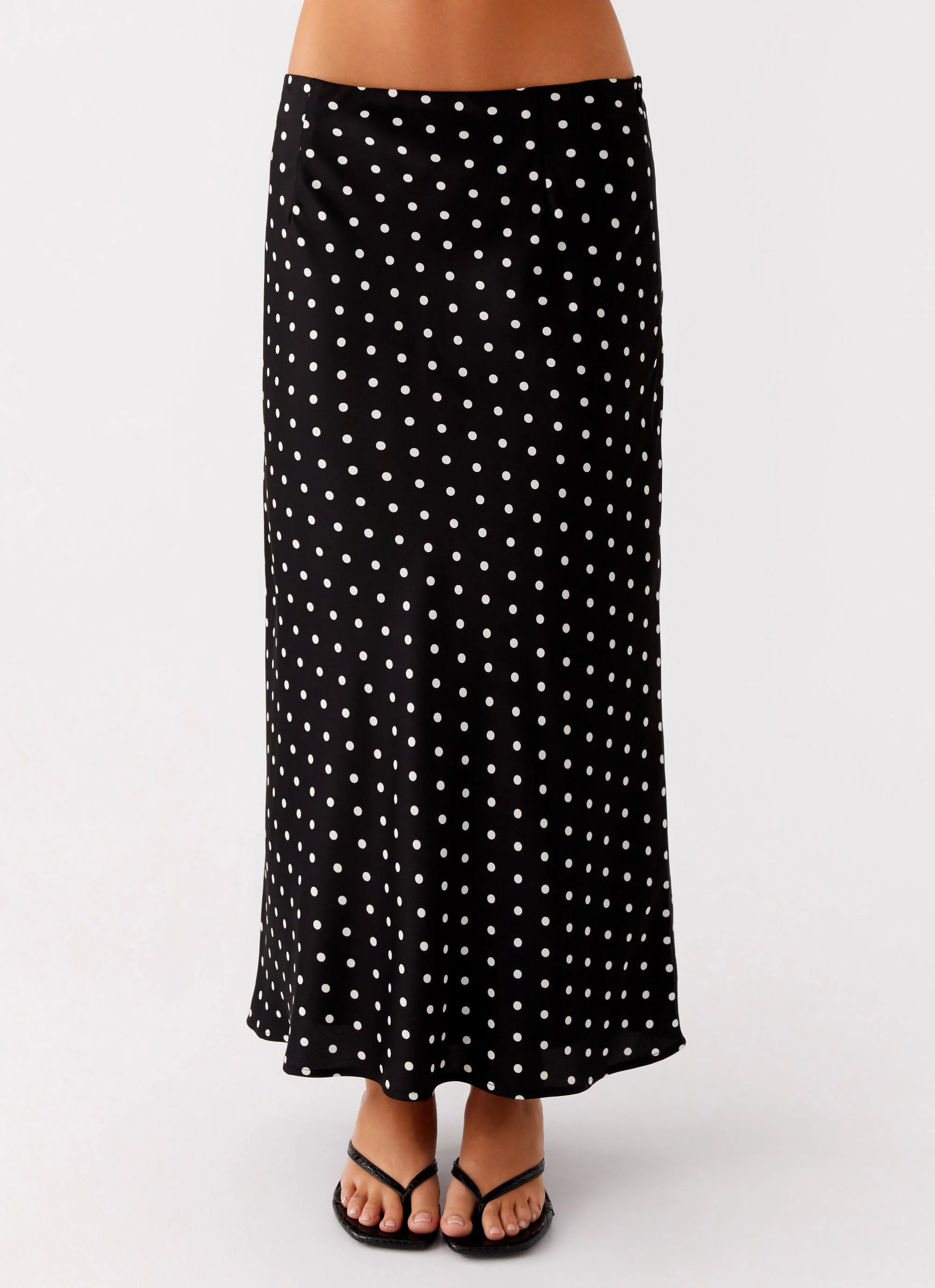 Breanne Midi Skirt - Black Polka Dot - Image 4