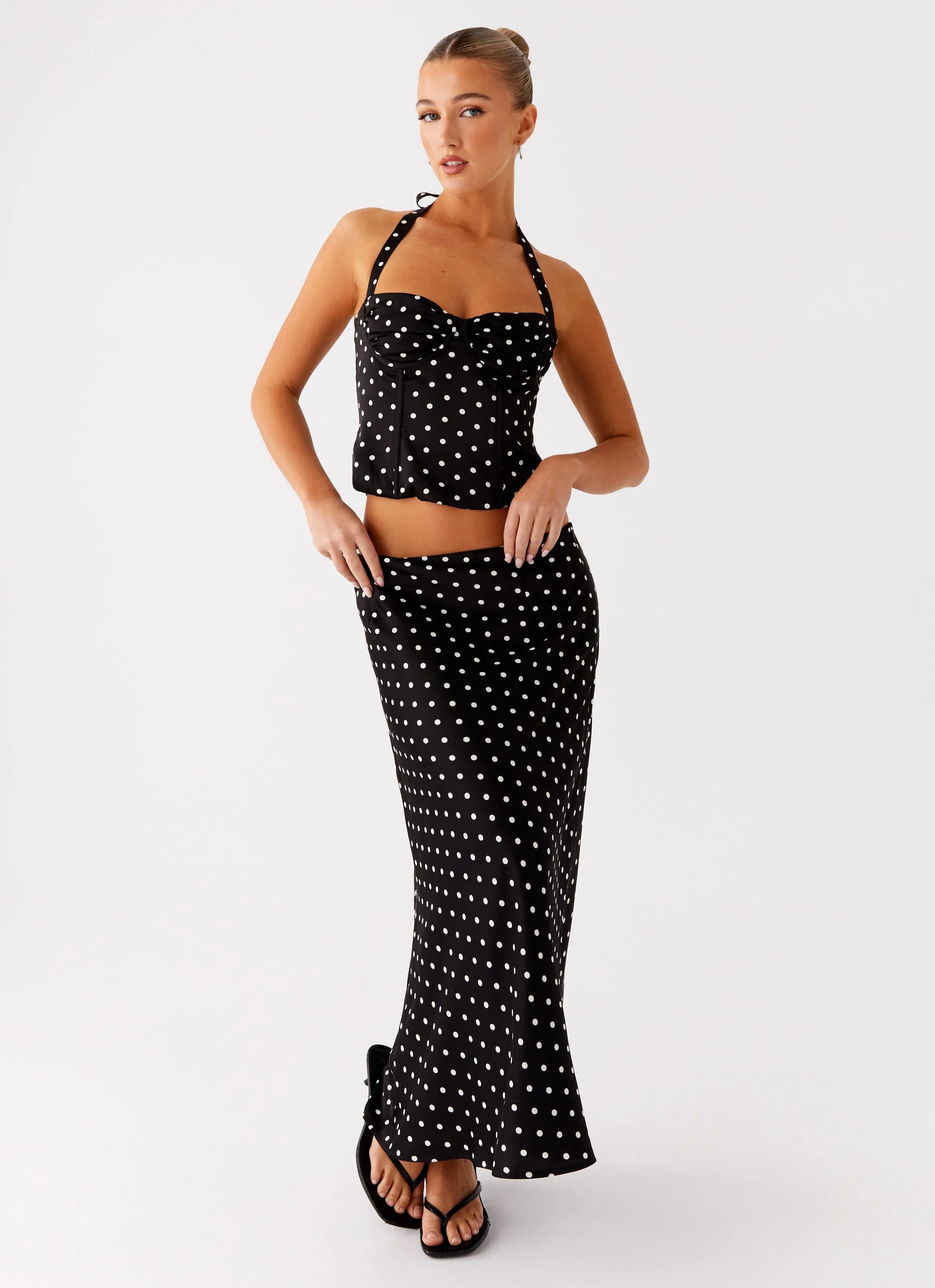 Breanne Top - Black Polka Dot - Image 5