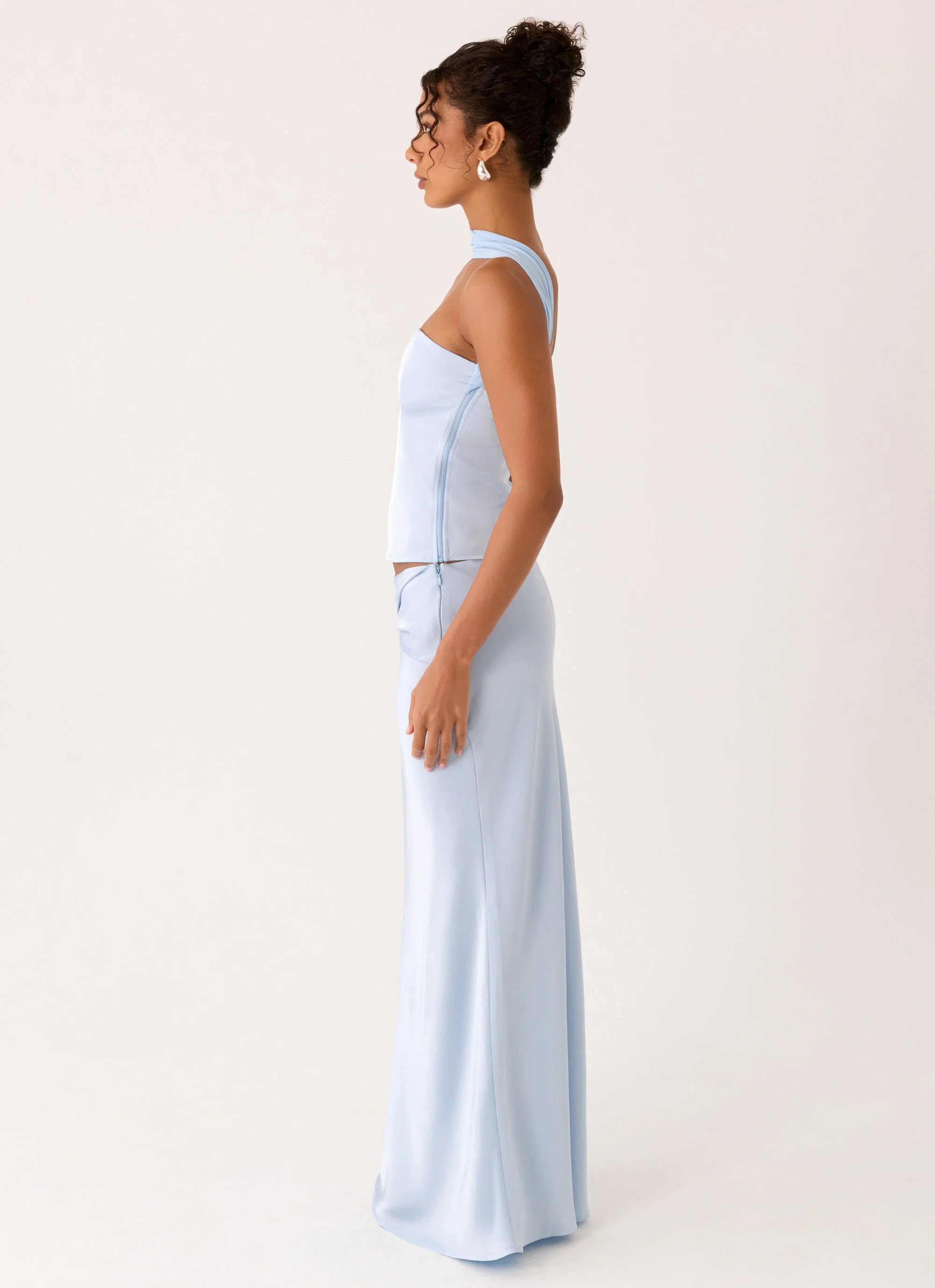 Bridgeta Maxi Skirt - Blue - Image 4