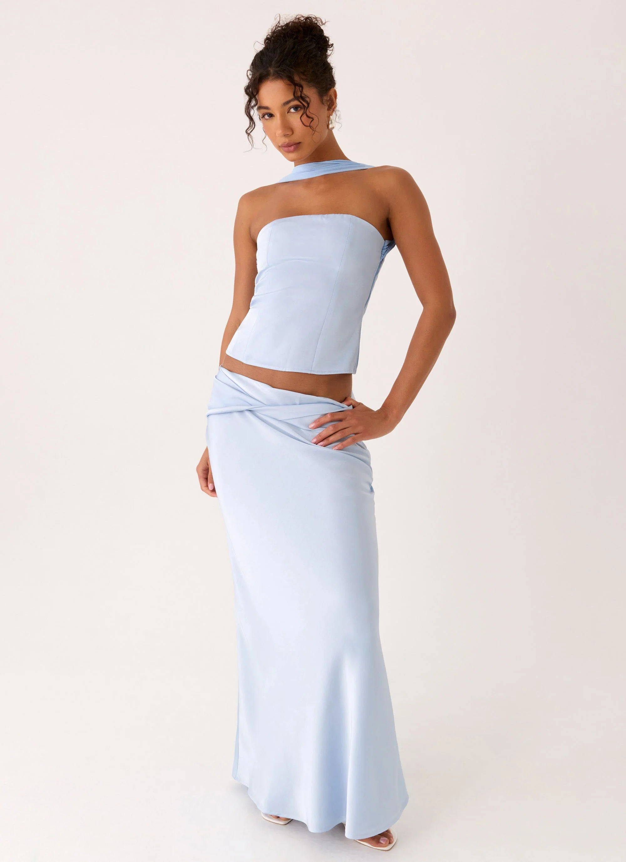 Bridgeta Maxi Skirt - Blue - Image 7