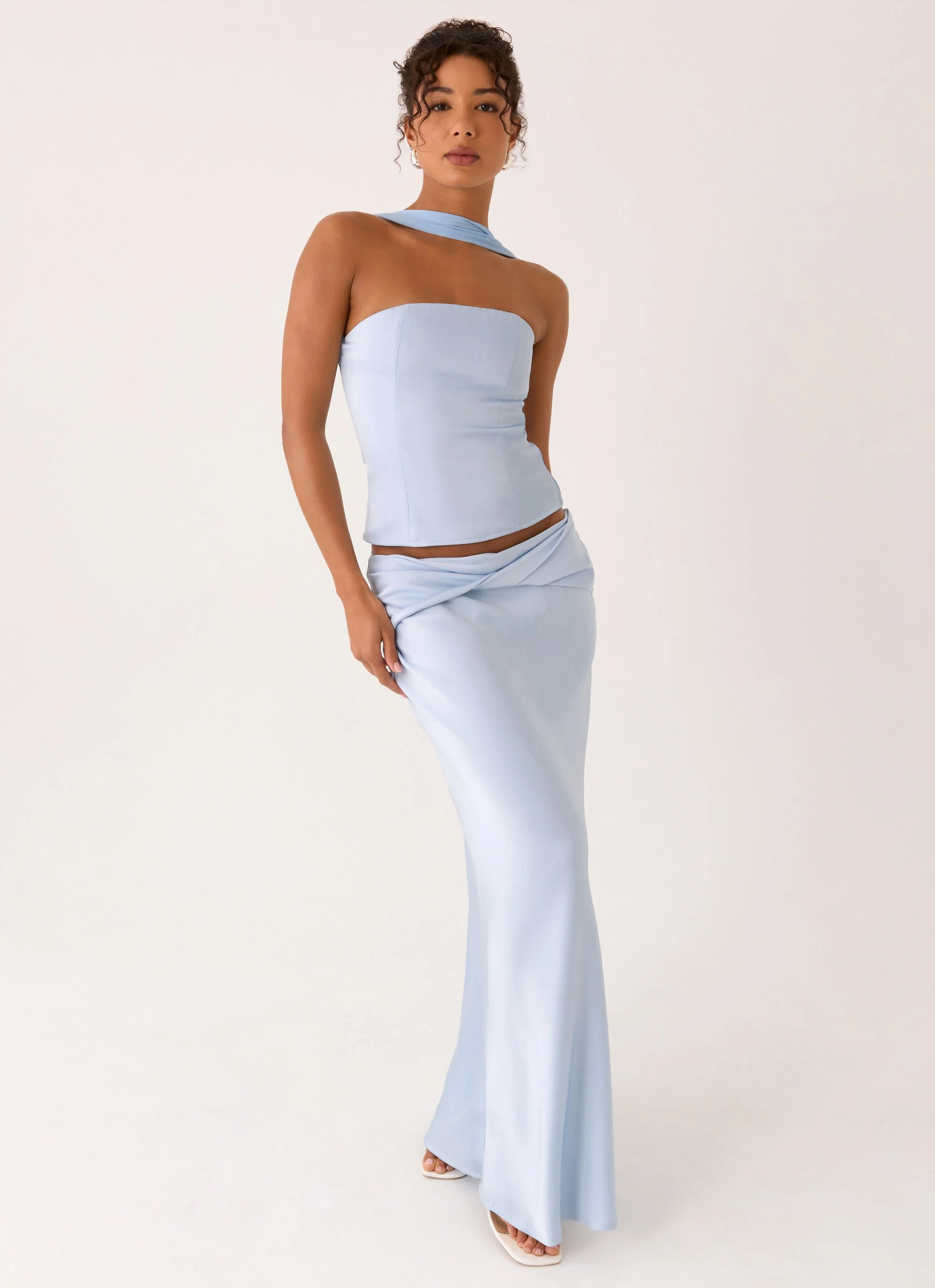 Bridgeta Maxi Skirt - Blue - Image 8