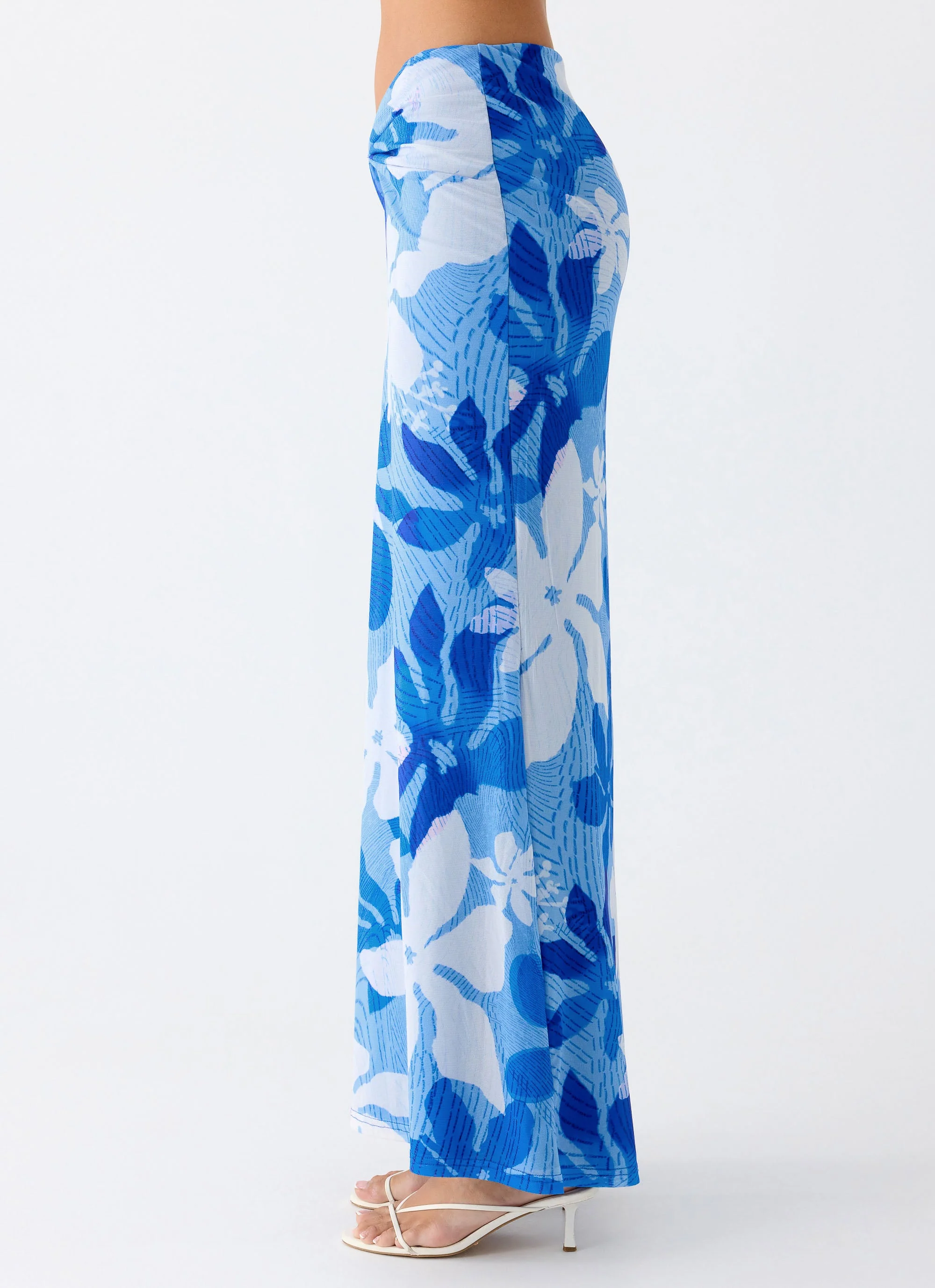 Briene Maxi Skirt - Sea Blue - Image 2