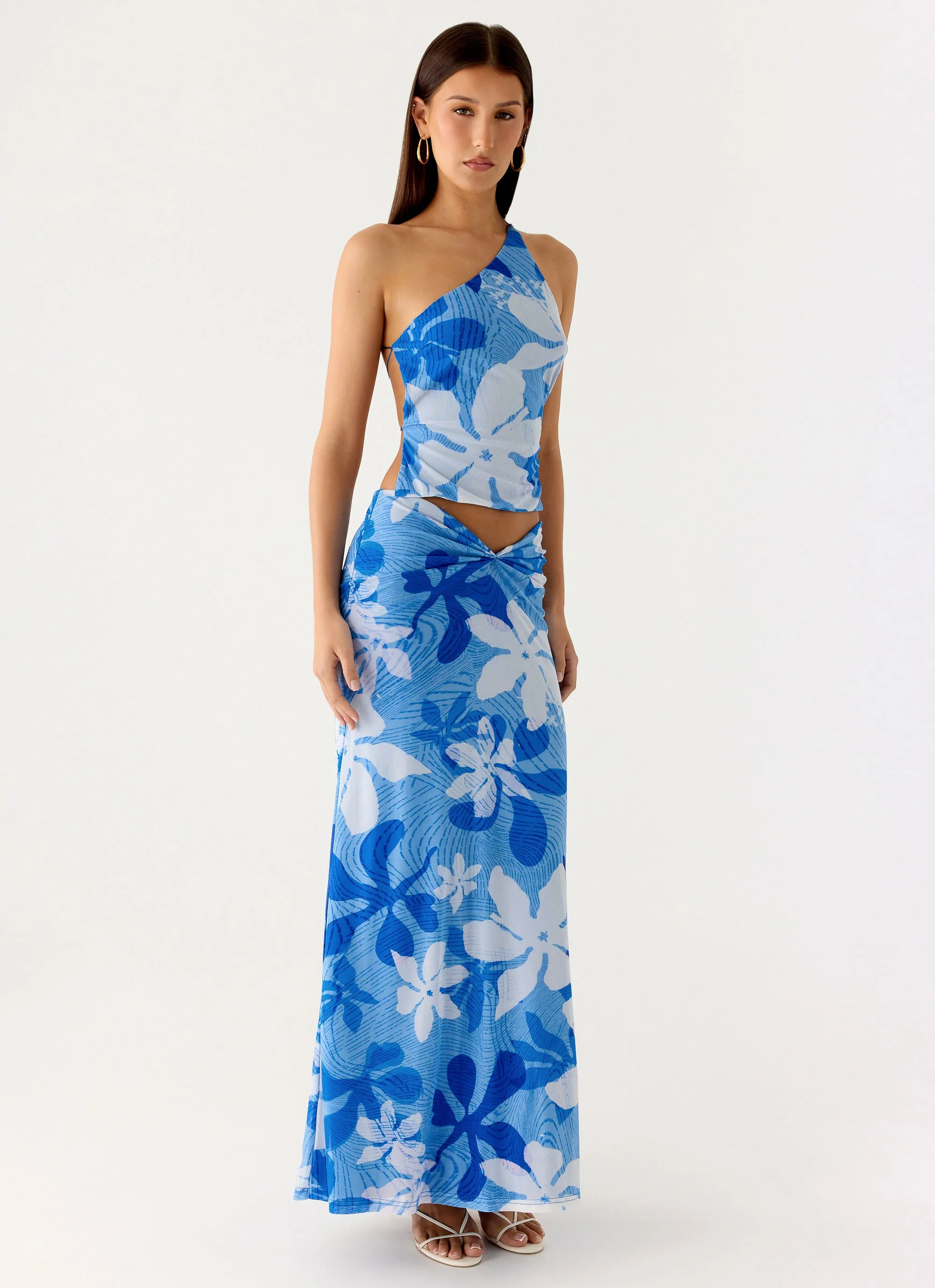 Briene Maxi Skirt - Sea Blue - Image 5