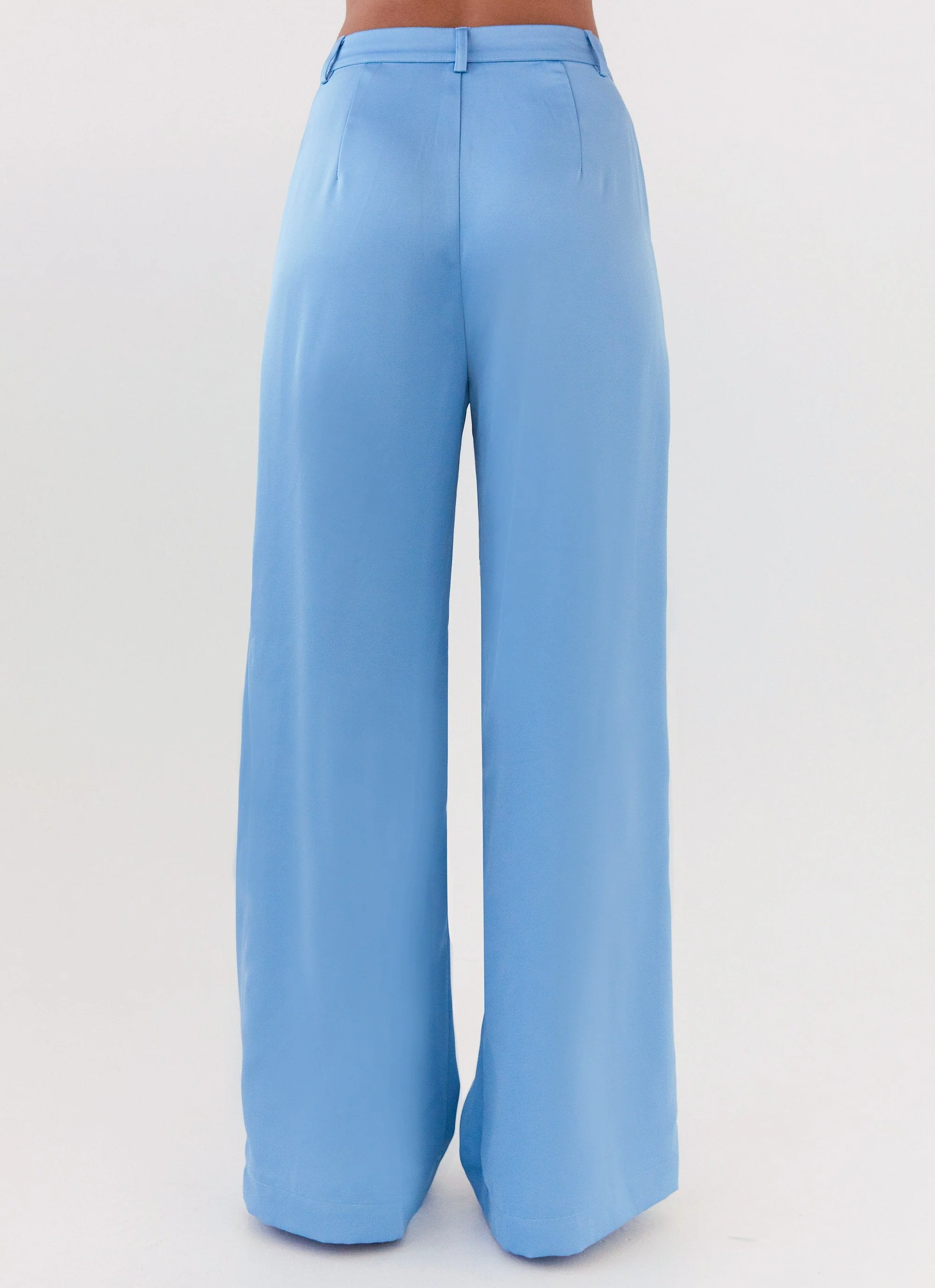 Brinkley Satin Pants - Blue - Image 4