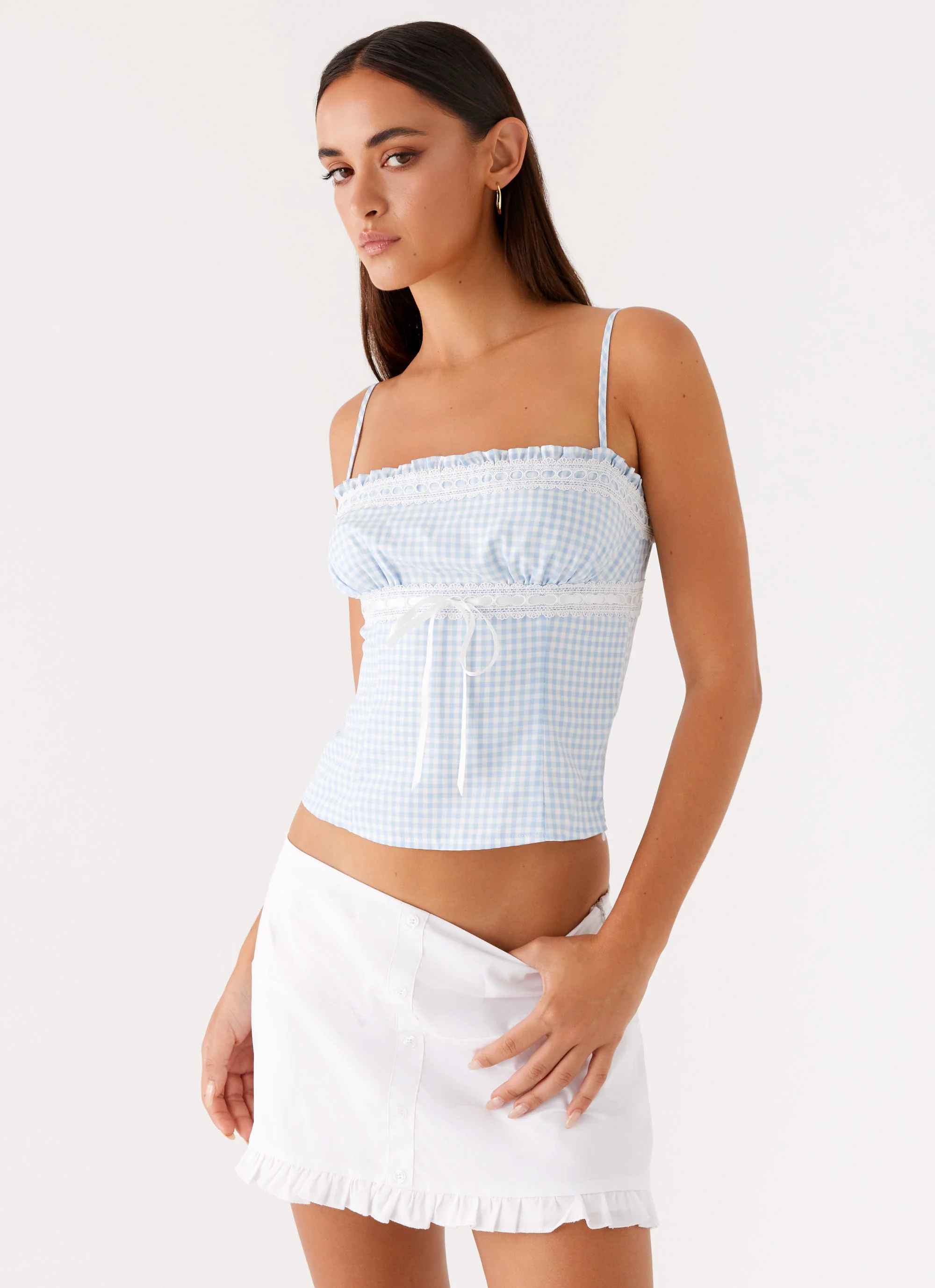 Bristol Mini Skirt - White - Image 2