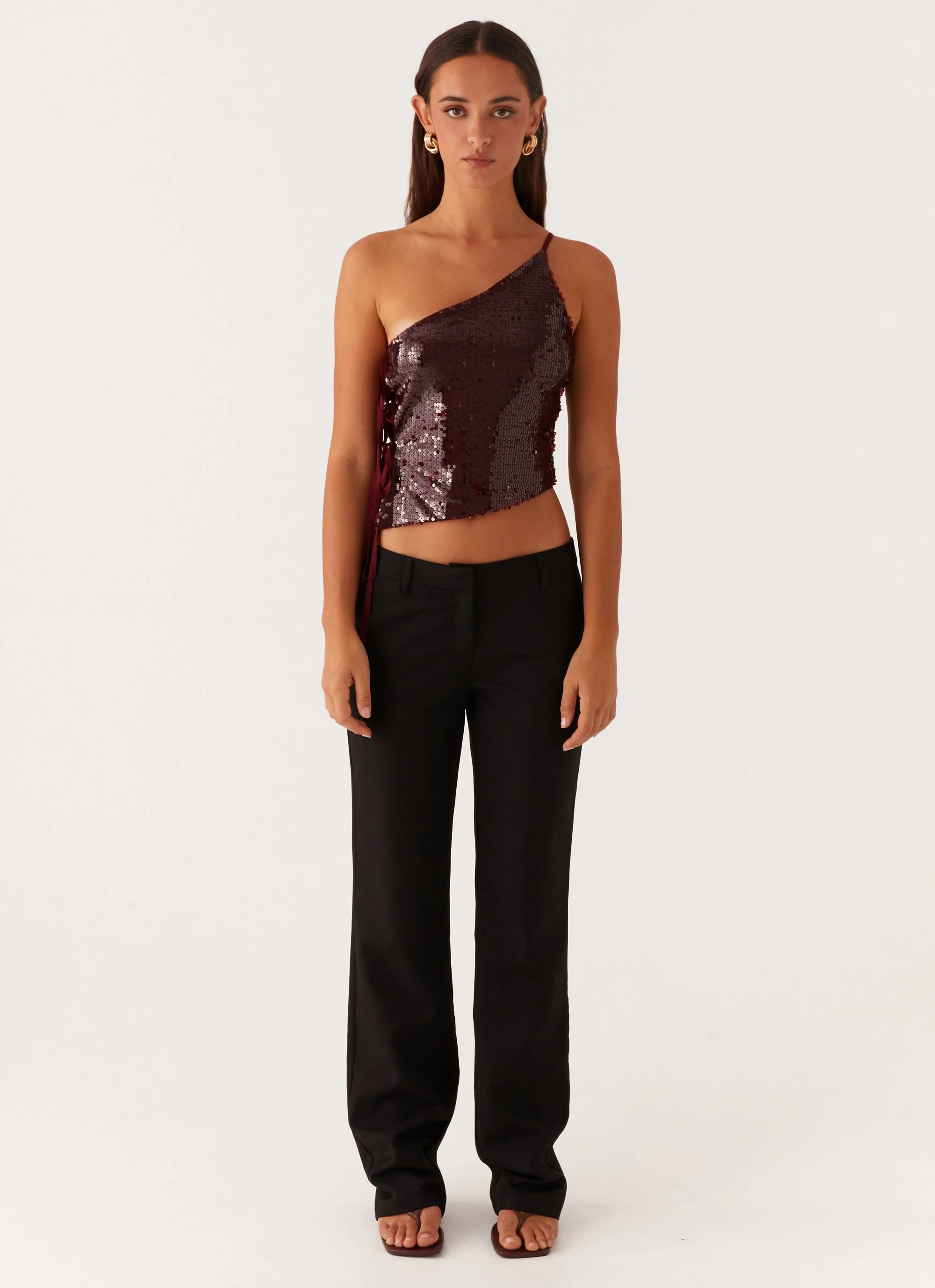 Britley Fitted Trouser - Black - Image 2