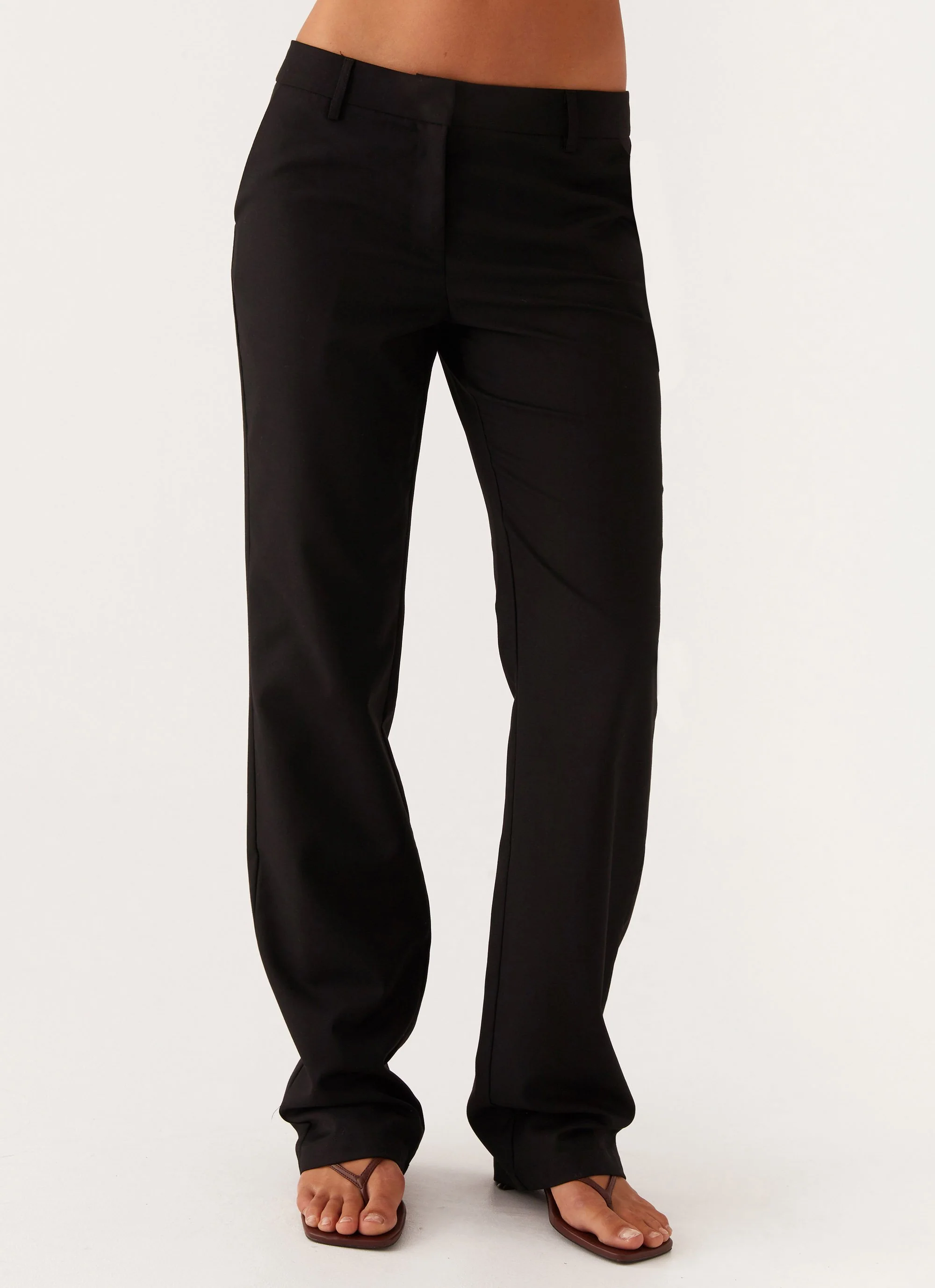 Britley Fitted Trouser - Black - Image 5