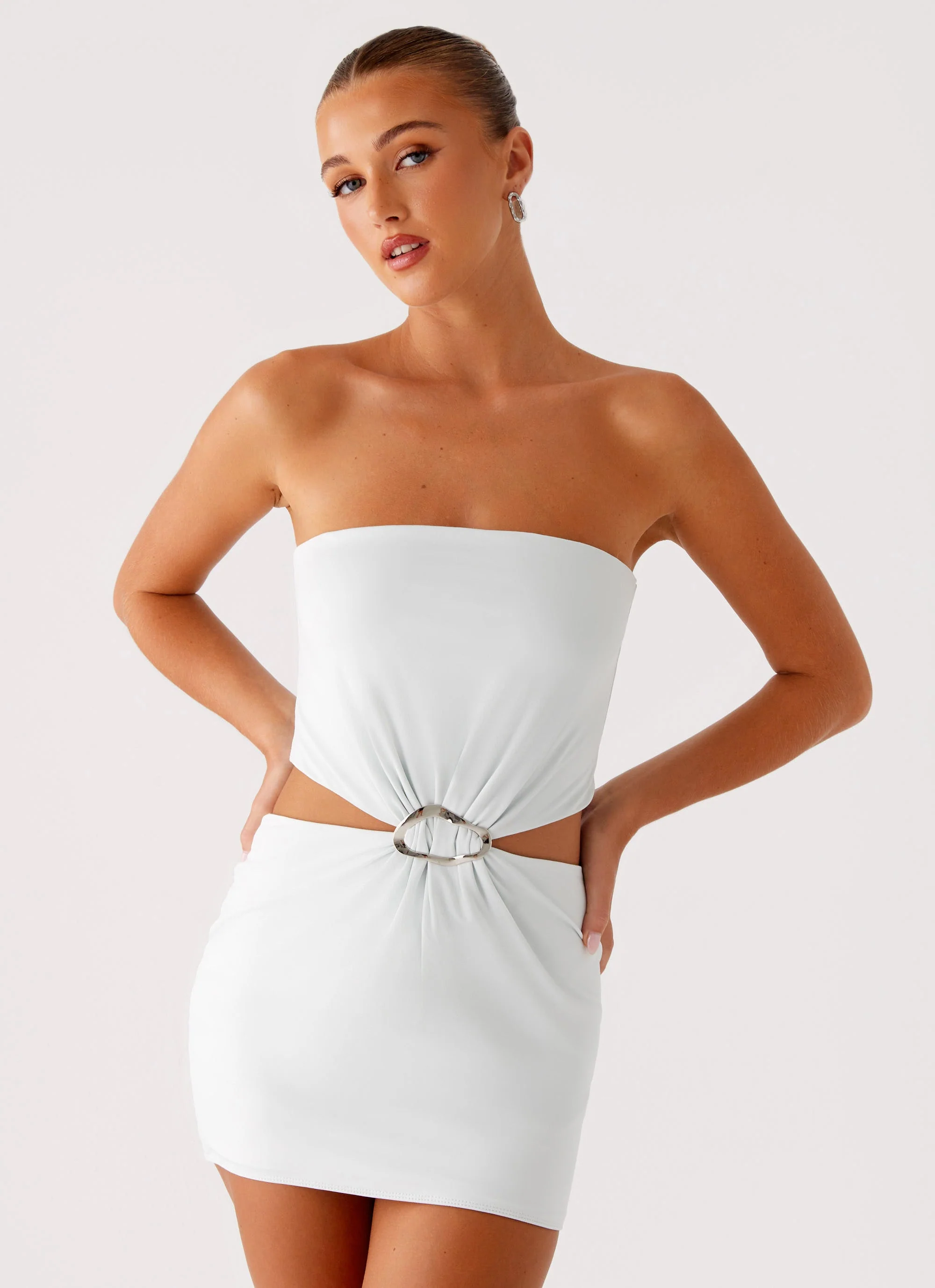 Bruna Mini Dress - Mint - Image 6