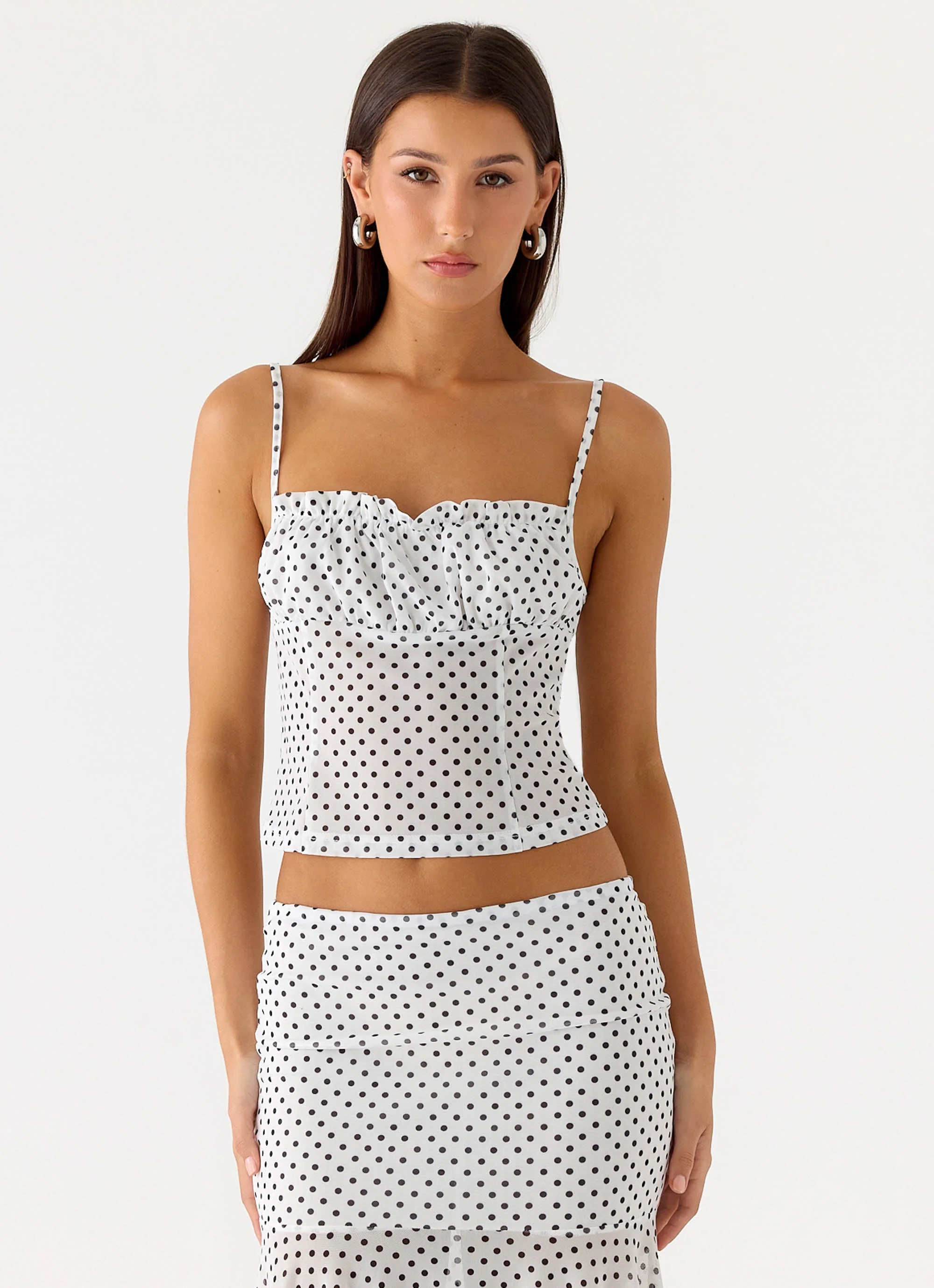 Buffy Top - White Polkadot - Image 8