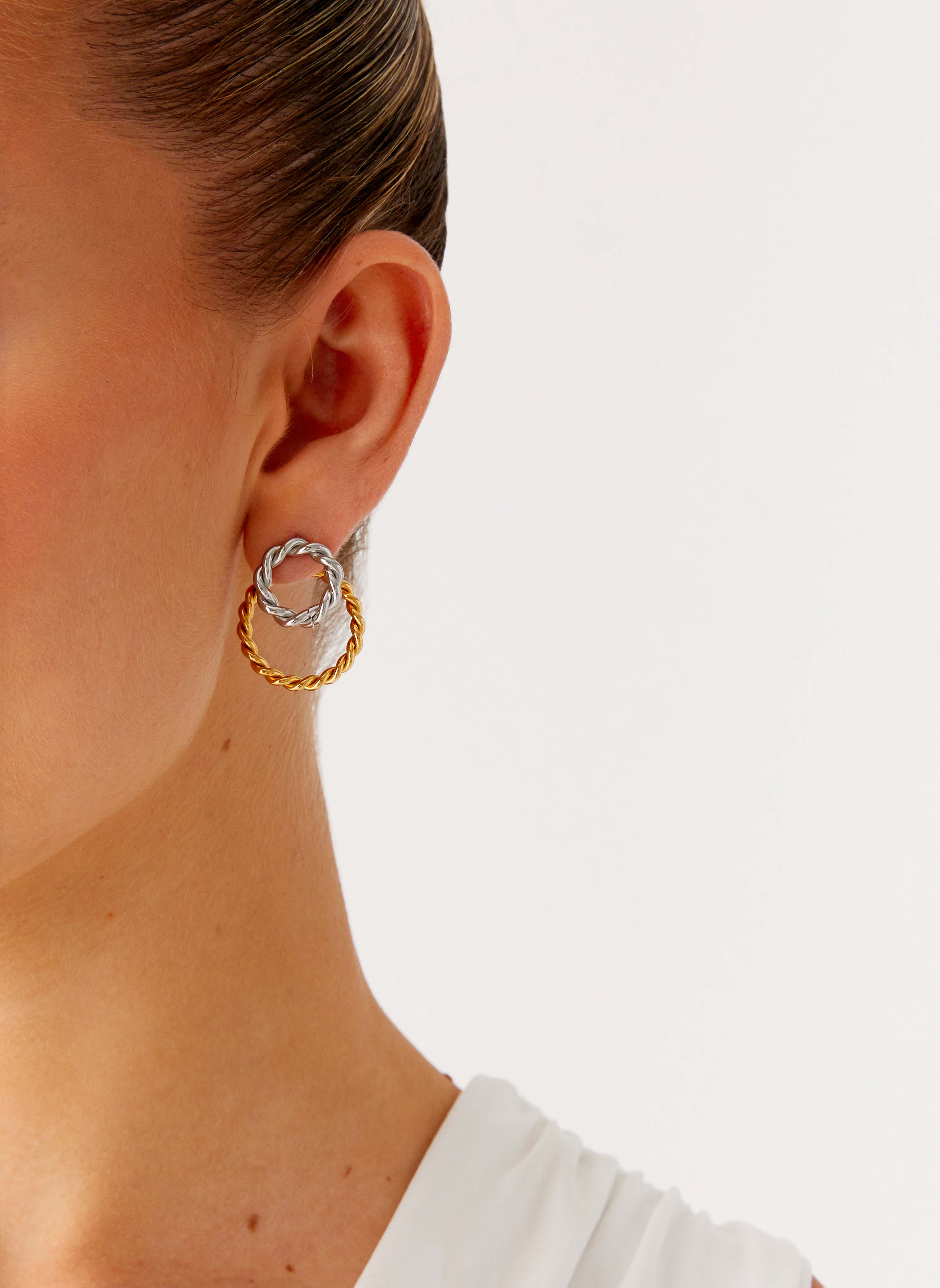 Byron Nights Earrings - Mixed Metal - Image 2