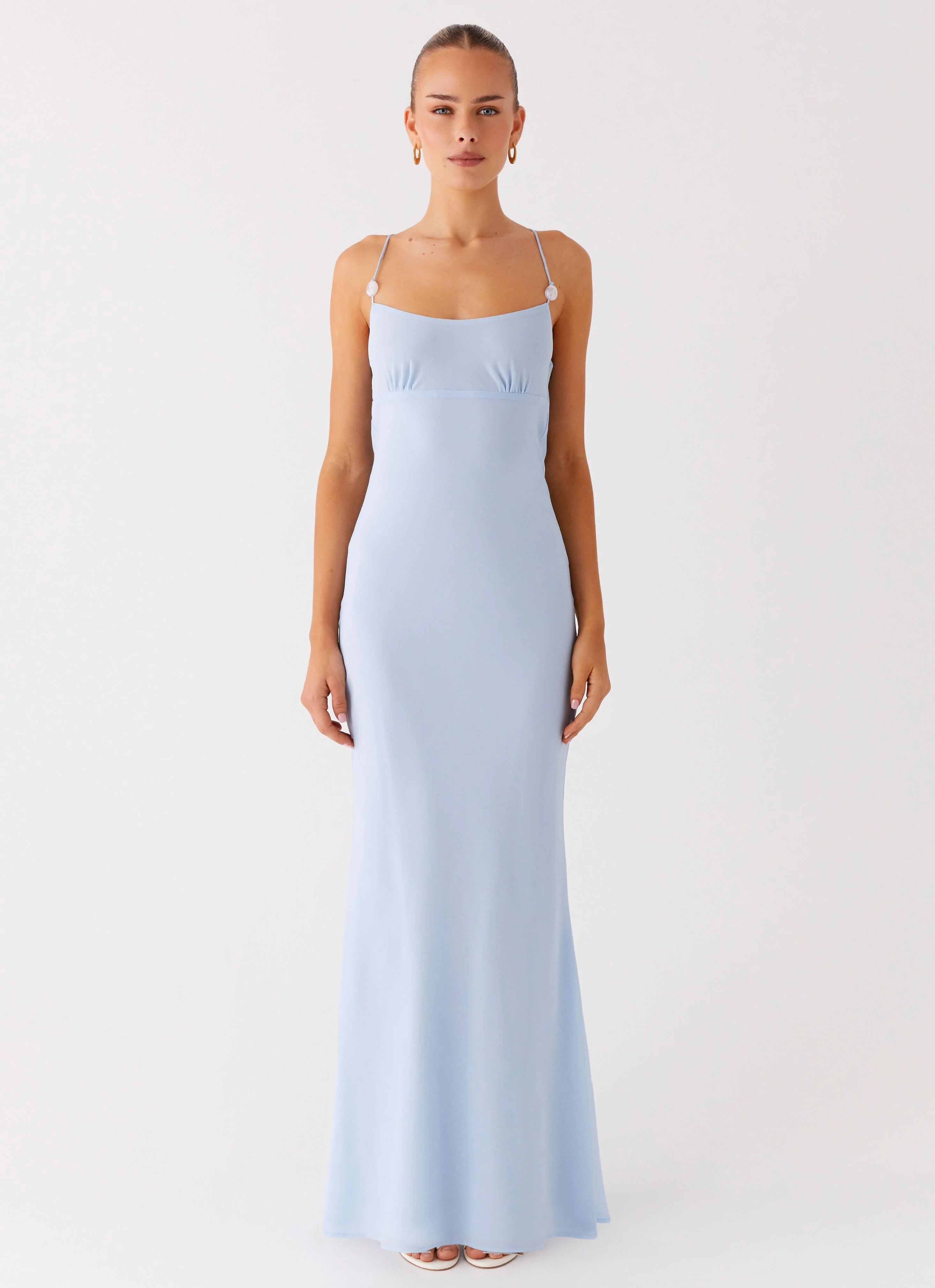 Cabello Maxi Dress - Pale Blue - Image 5
