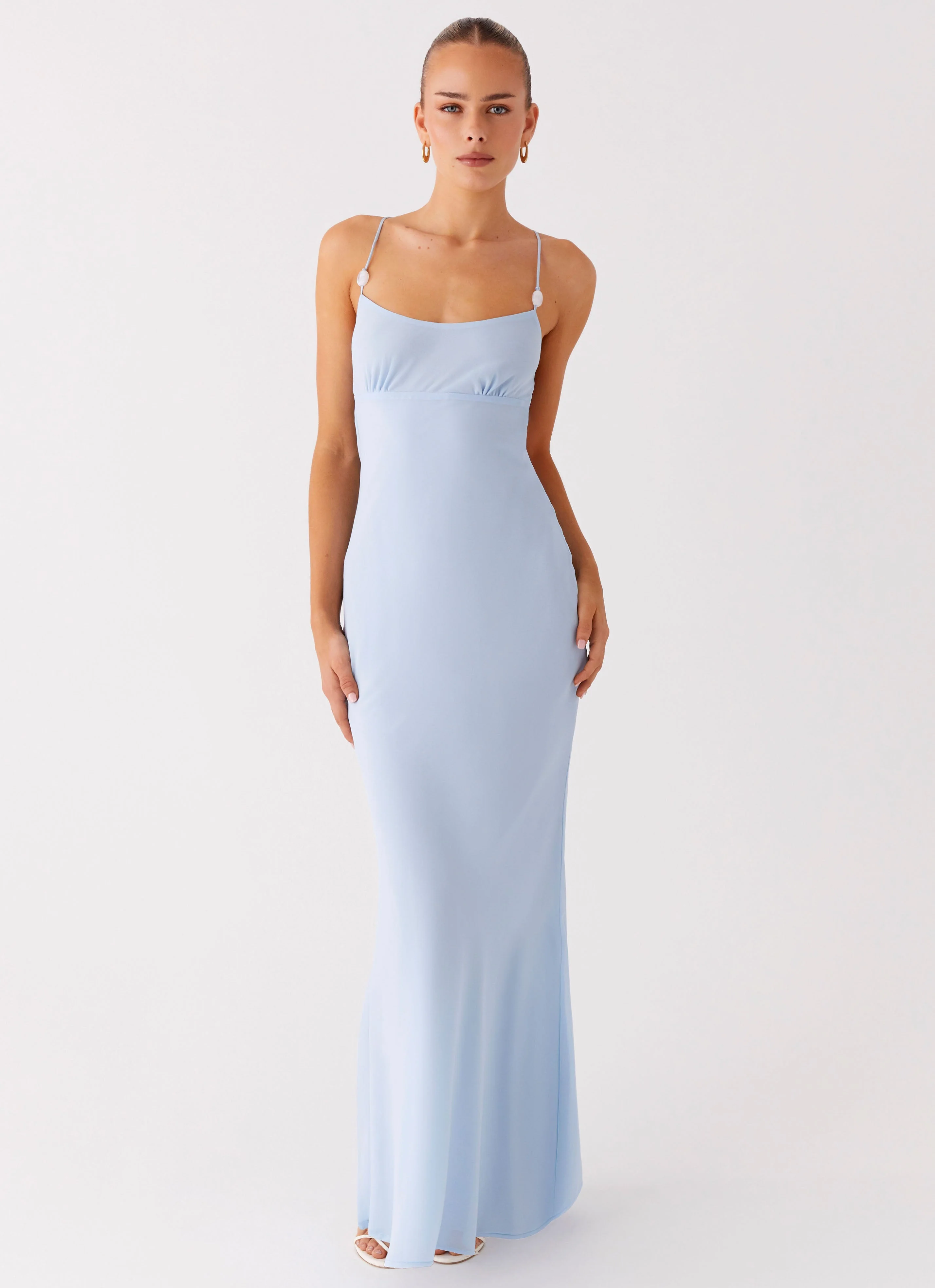 Cabello Maxi Dress - Pale Blue - Image 6