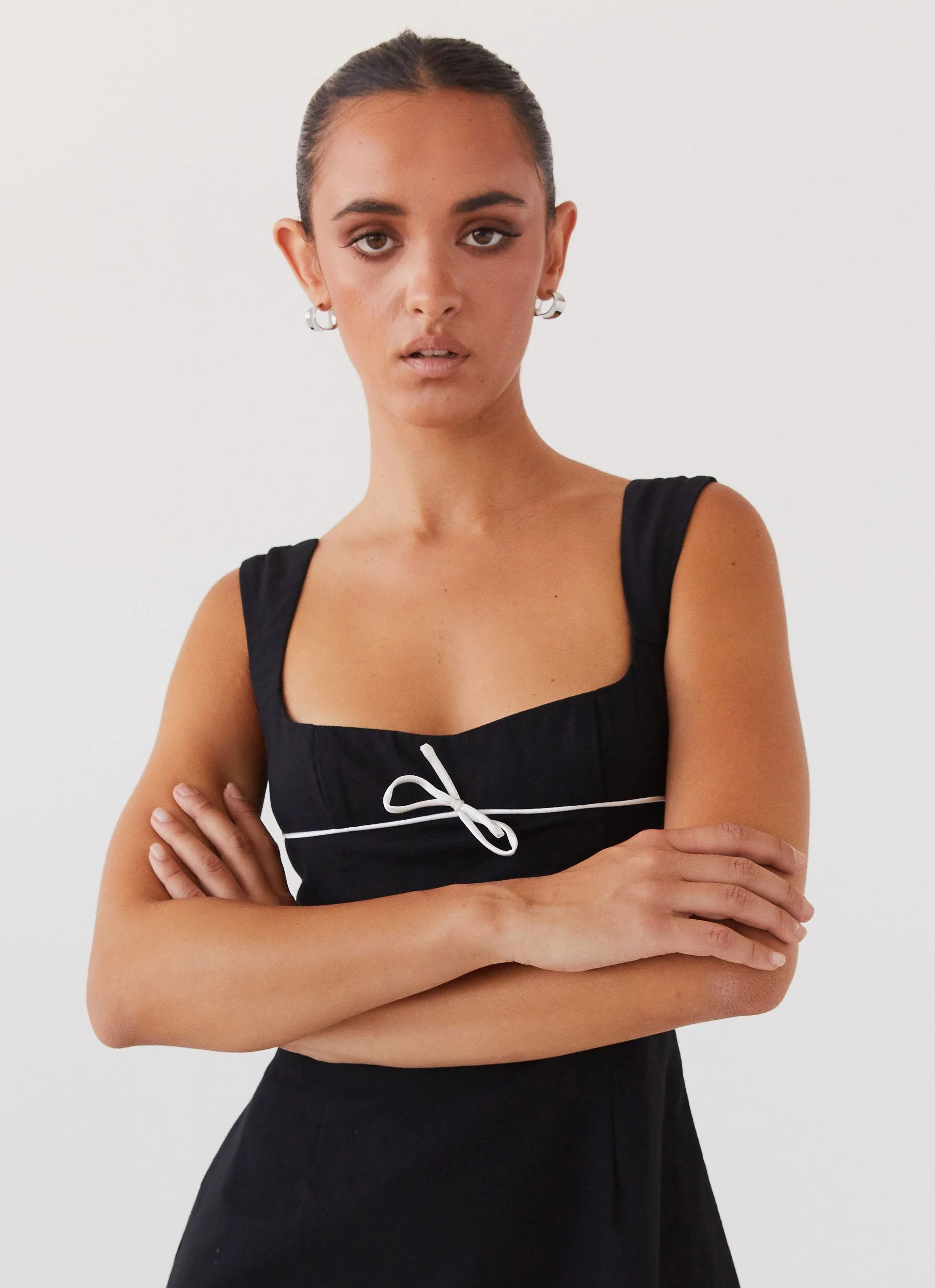 Cadence Mini Dress - Black - Image 6