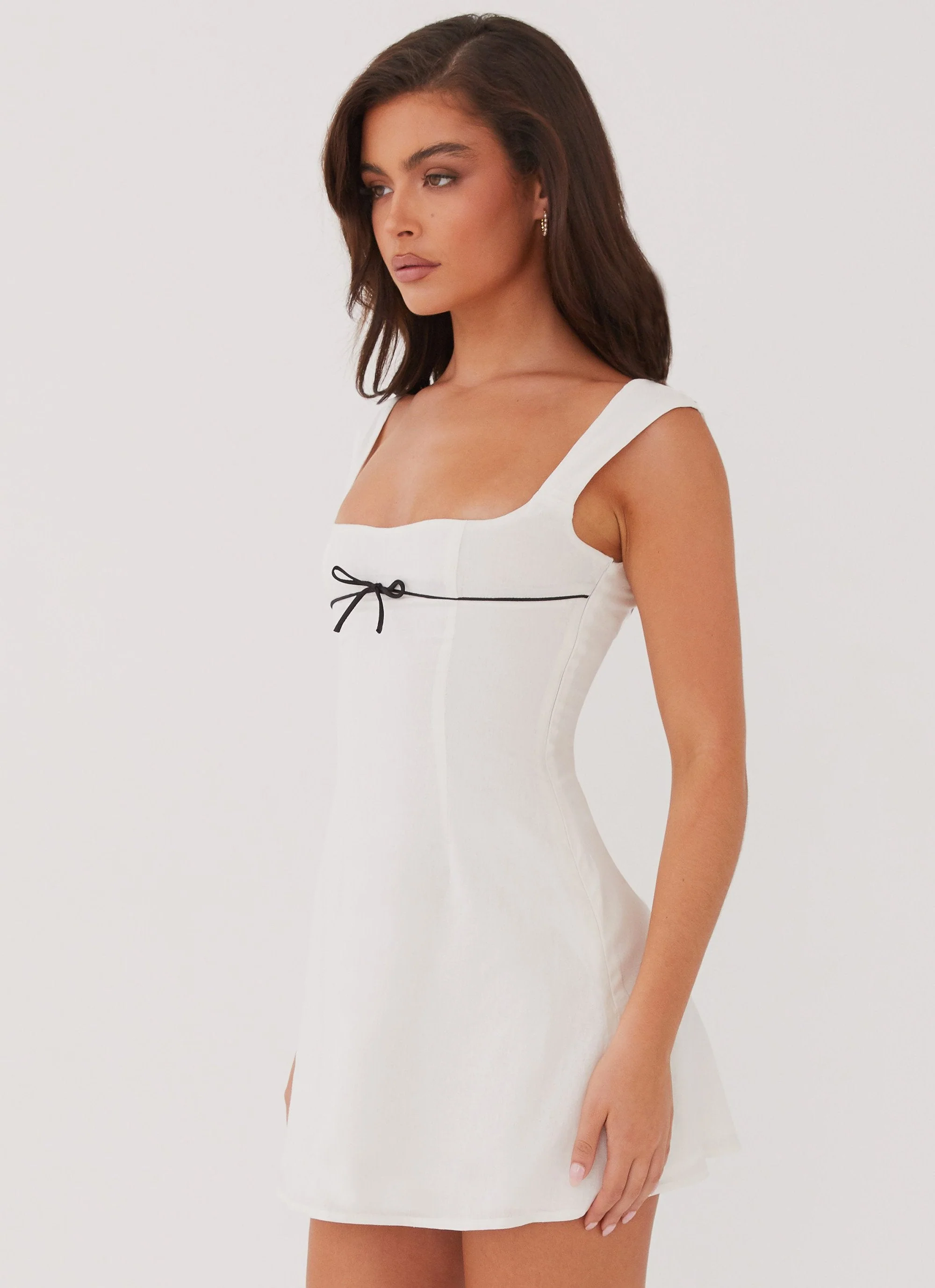 Cadence Mini Dress - White - Image 3