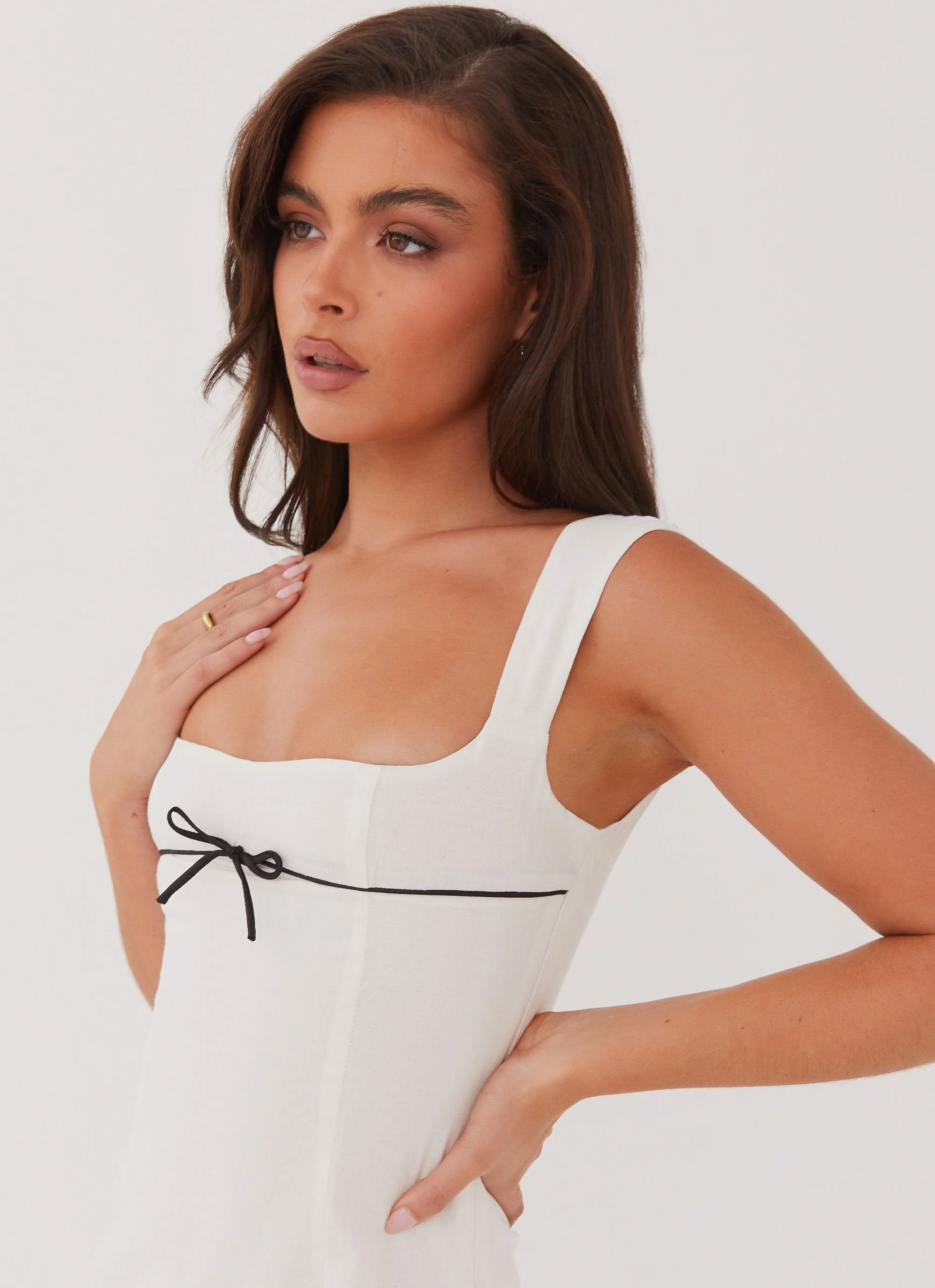 Cadence Mini Dress - White - Image 5