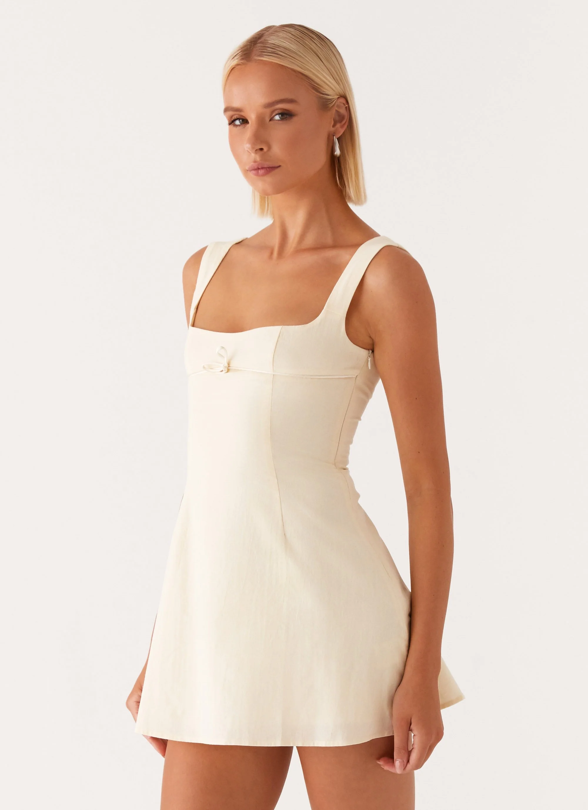 Cadence Mini Dress - Yellow - Image 3