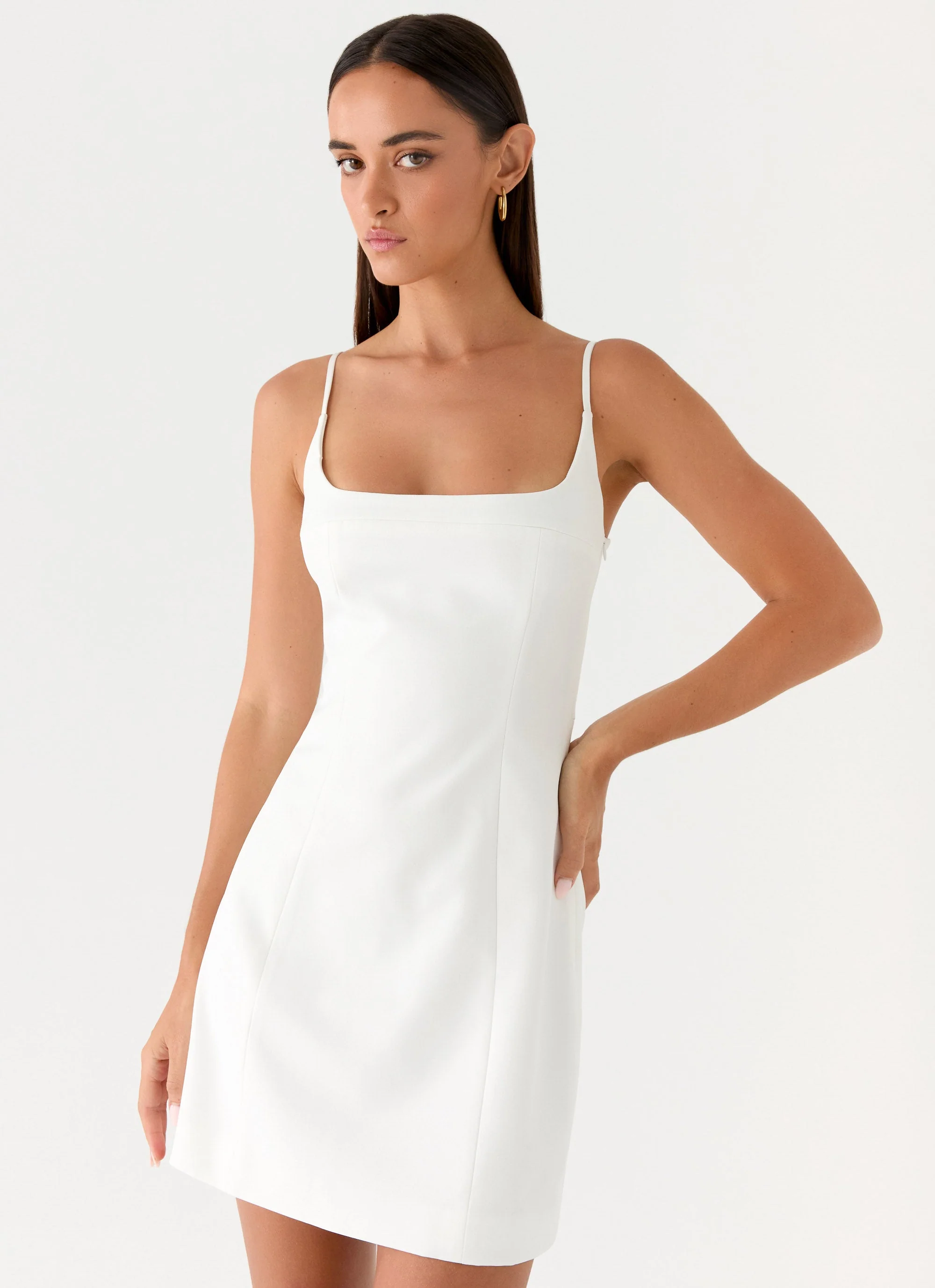 Caelia Mini Dress - White - Image 2