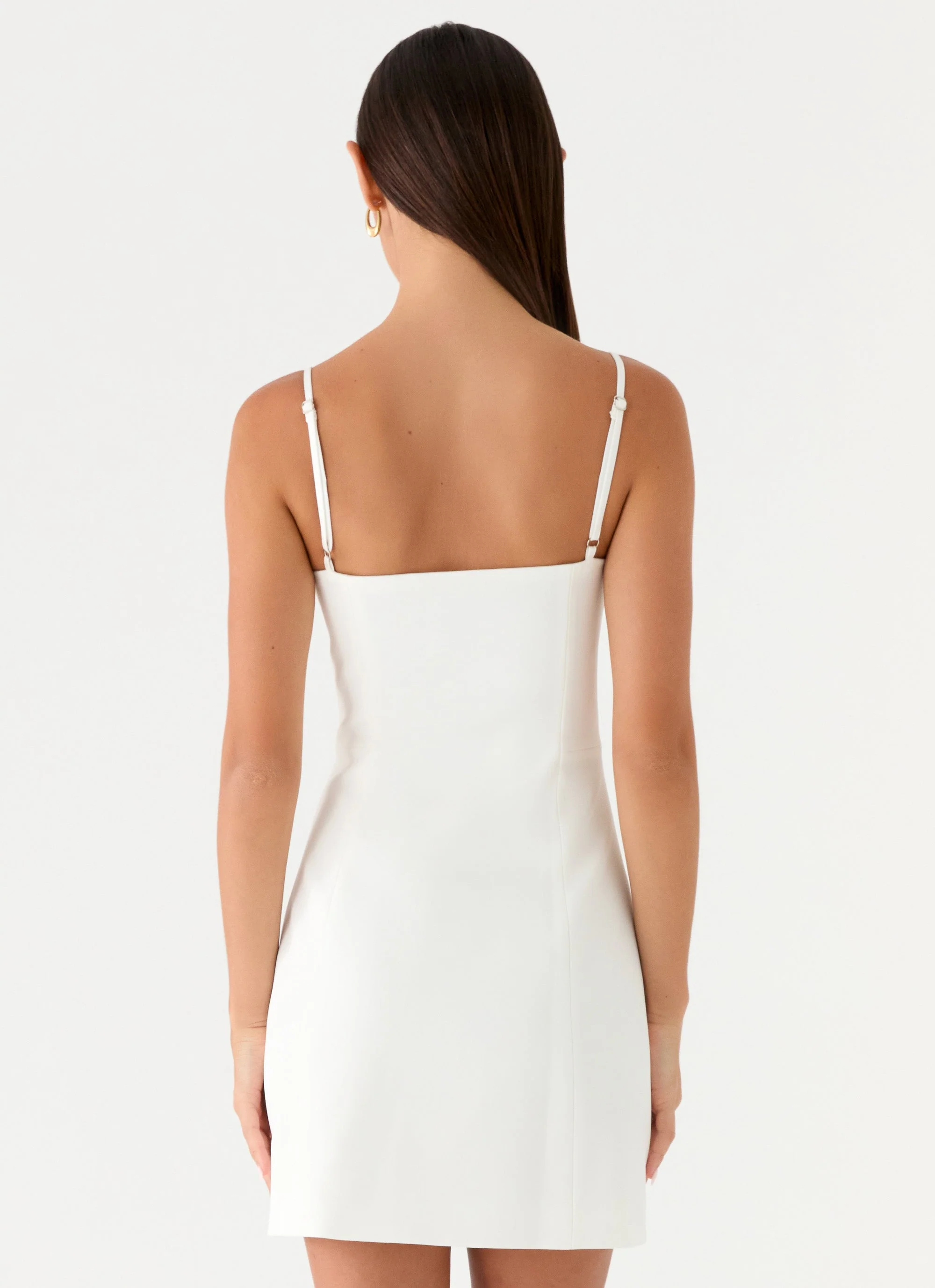 Caelia Mini Dress - White - Image 4