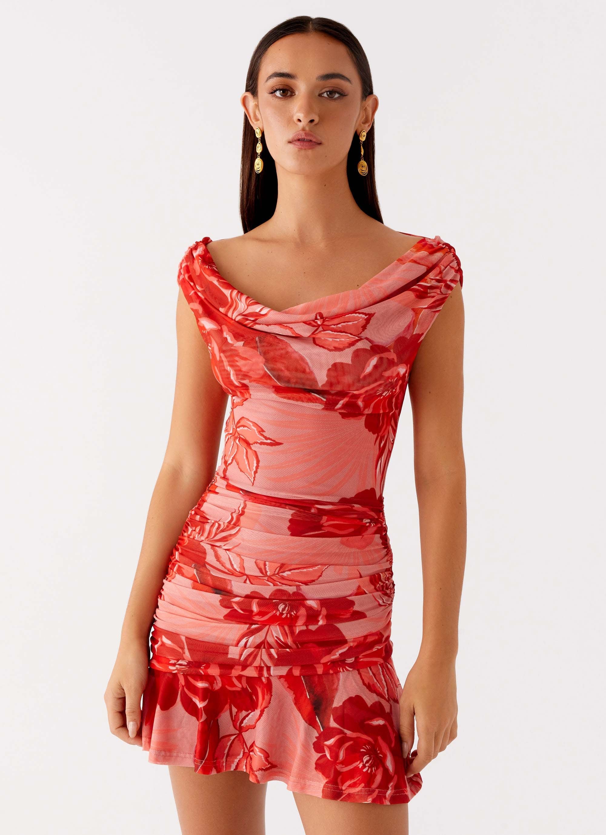 Cait Mini Dress - Sicily Sunsets Print - Image 6