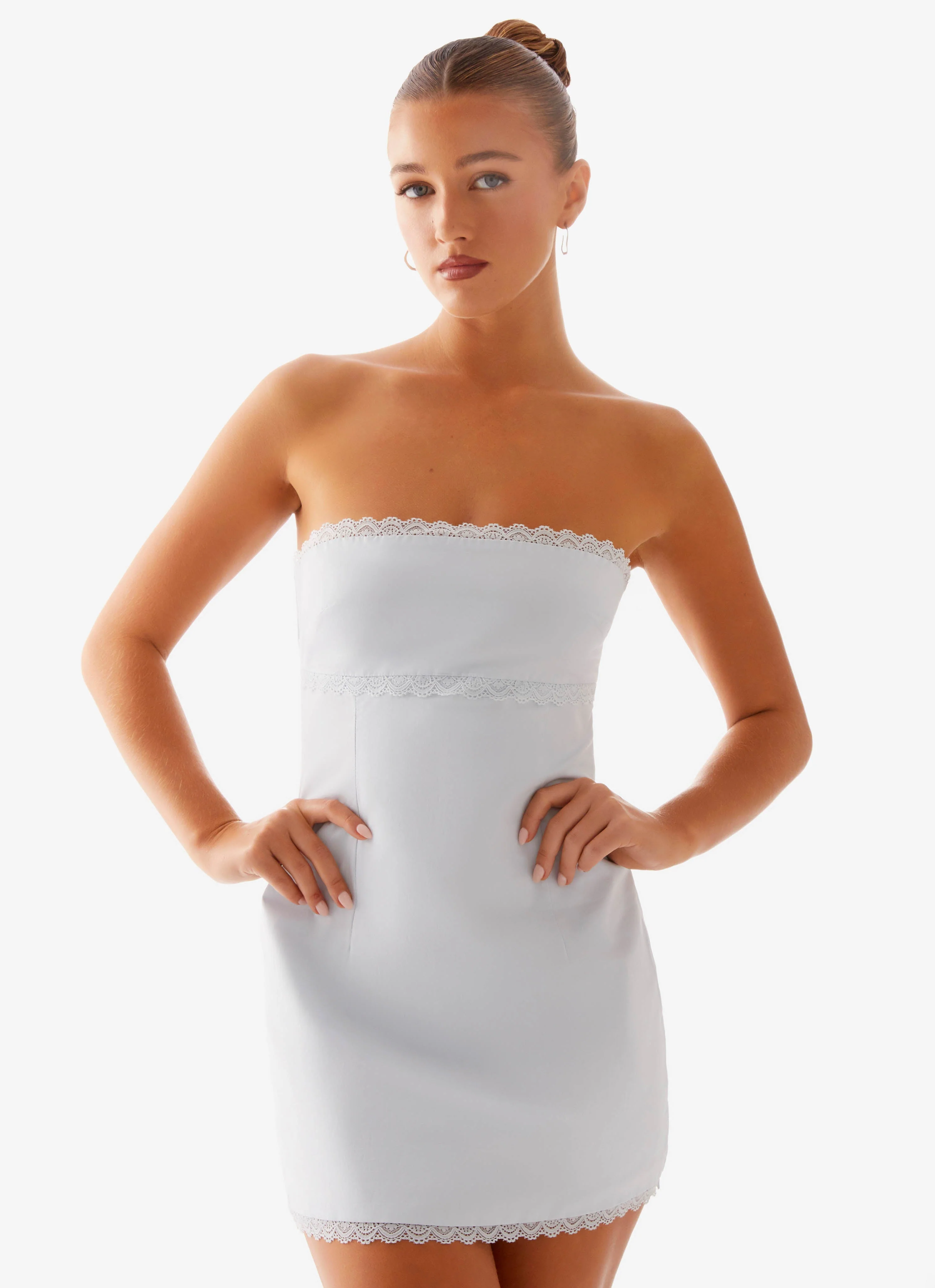 Cala Mini Dress - Blue - Image 6