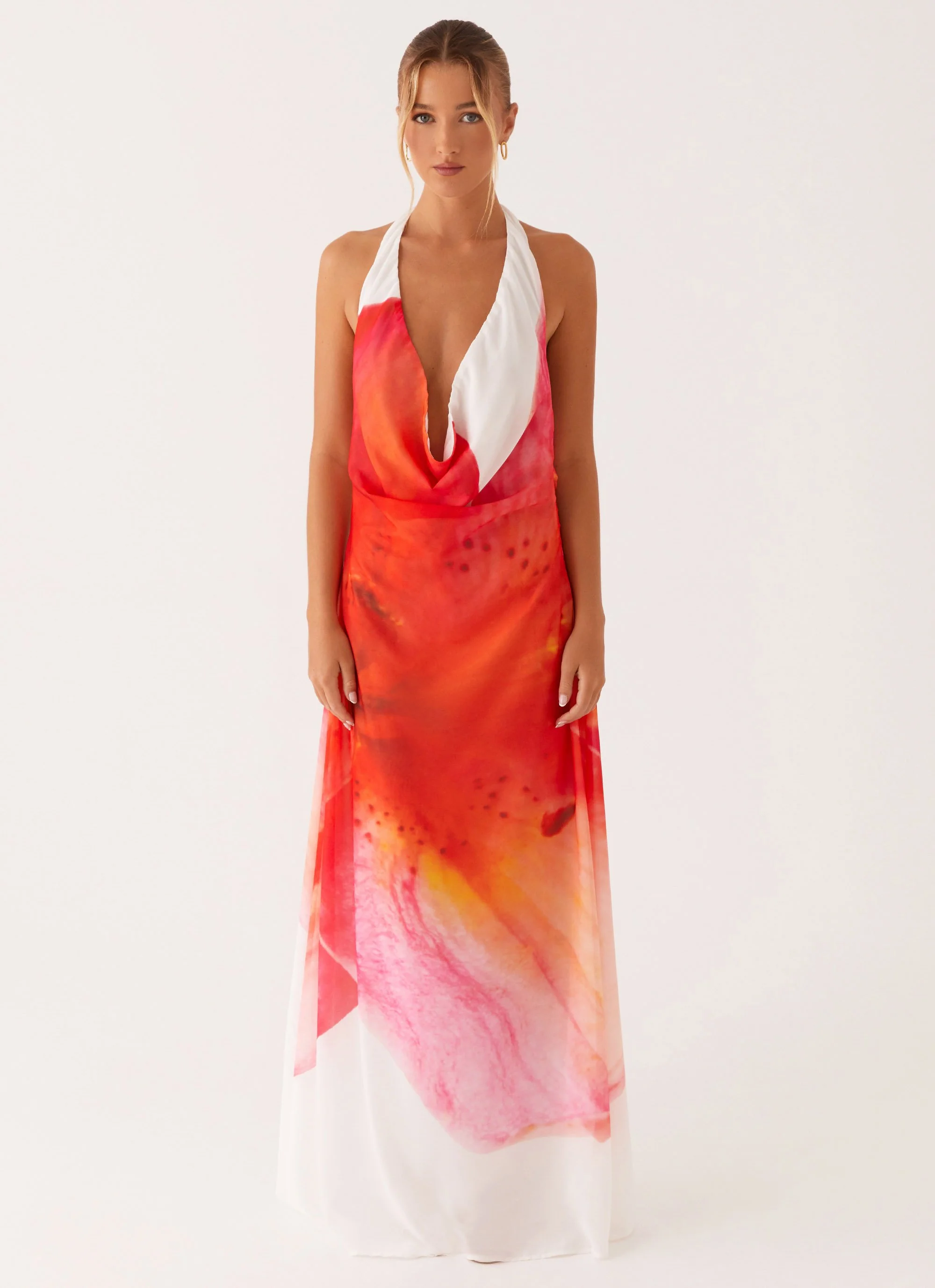 Calabasas Maxi Dress - White Floral - Image 3
