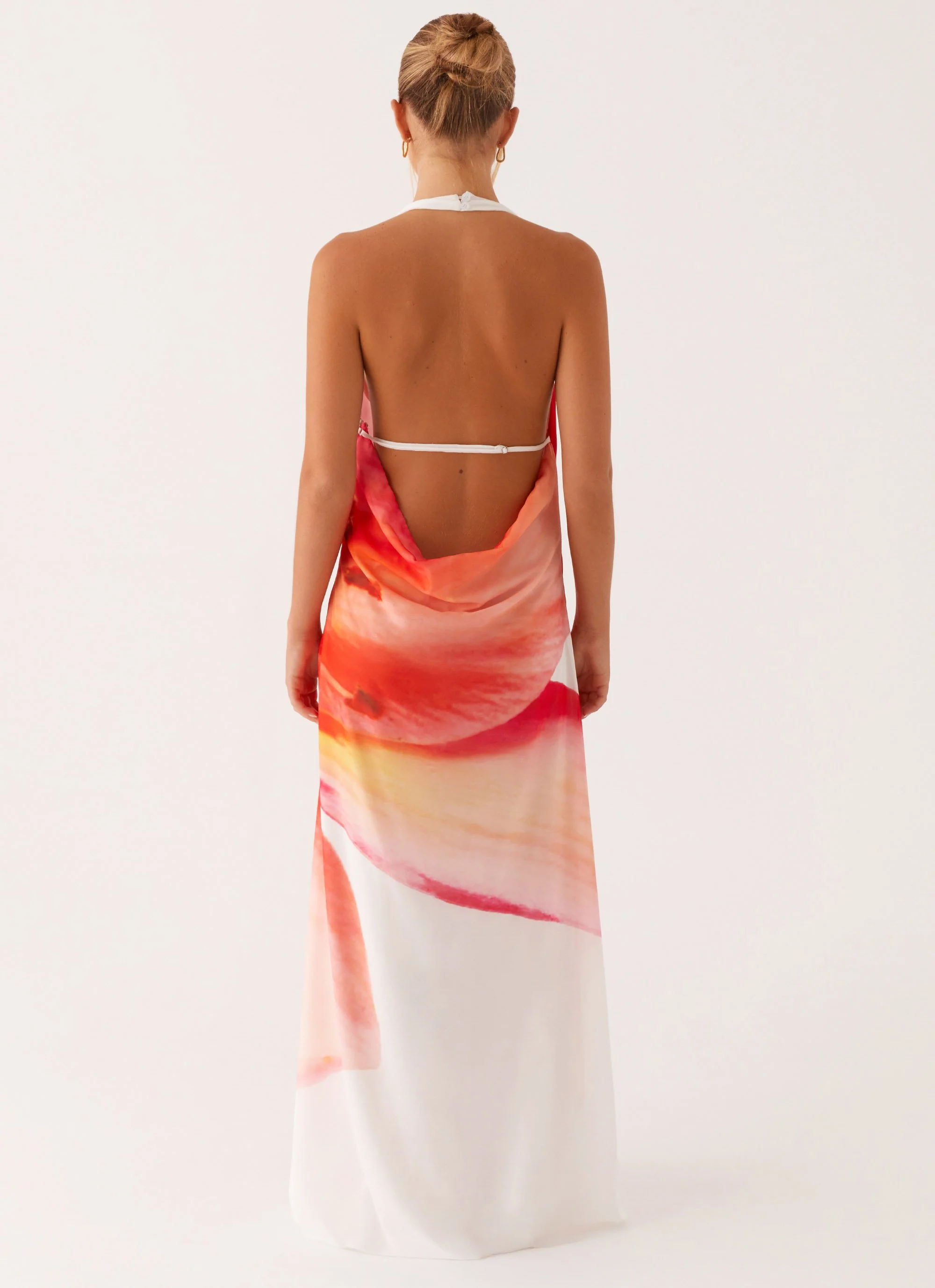 Calabasas Maxi Dress - White Floral - Image 5