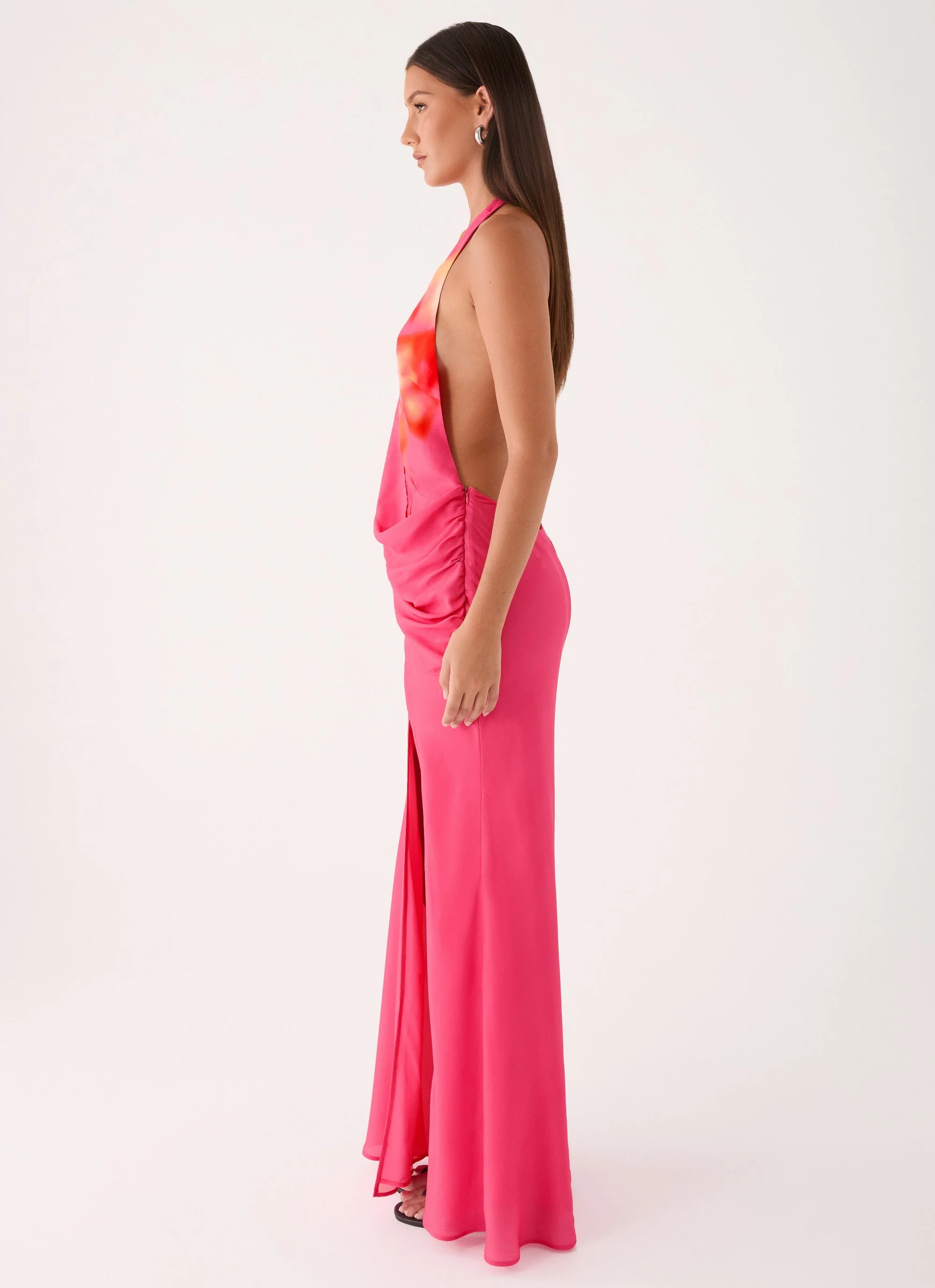 Calanbra Maxi Dress - Fuchsia - Image 2