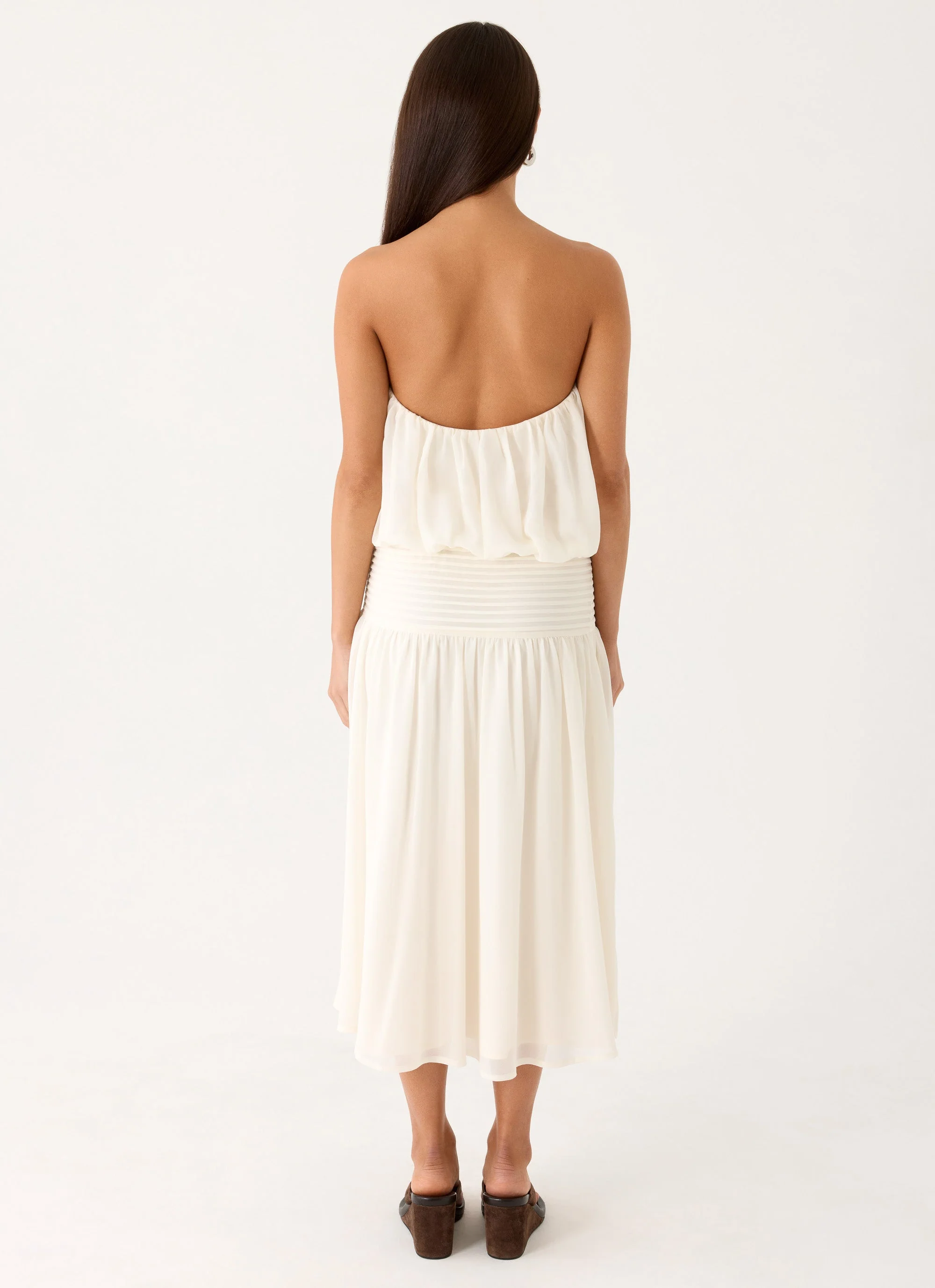 Calanthe Midi Dress - Ivory - Image 3