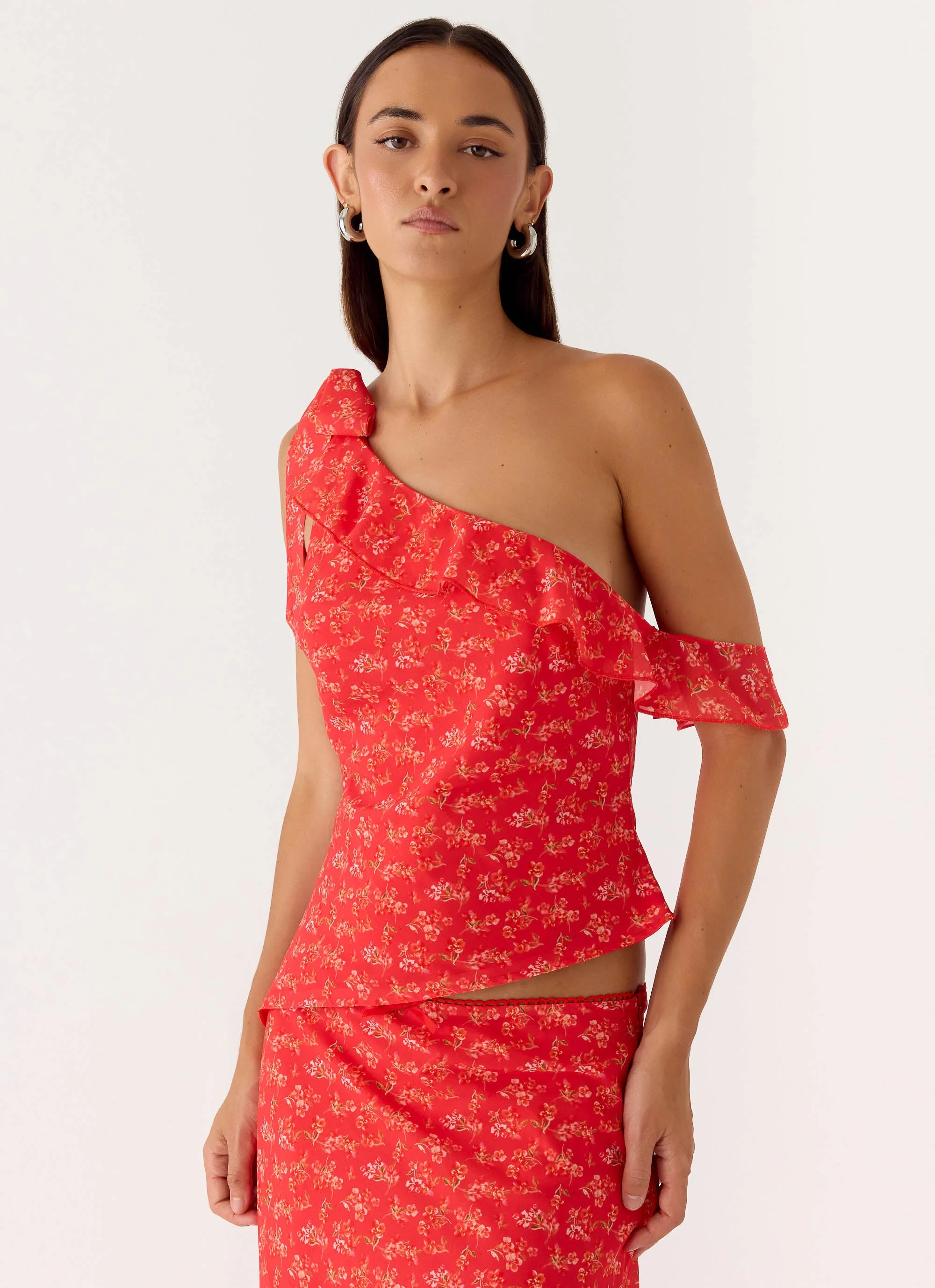 Calia Top - Magenta Red Rose - Image 5