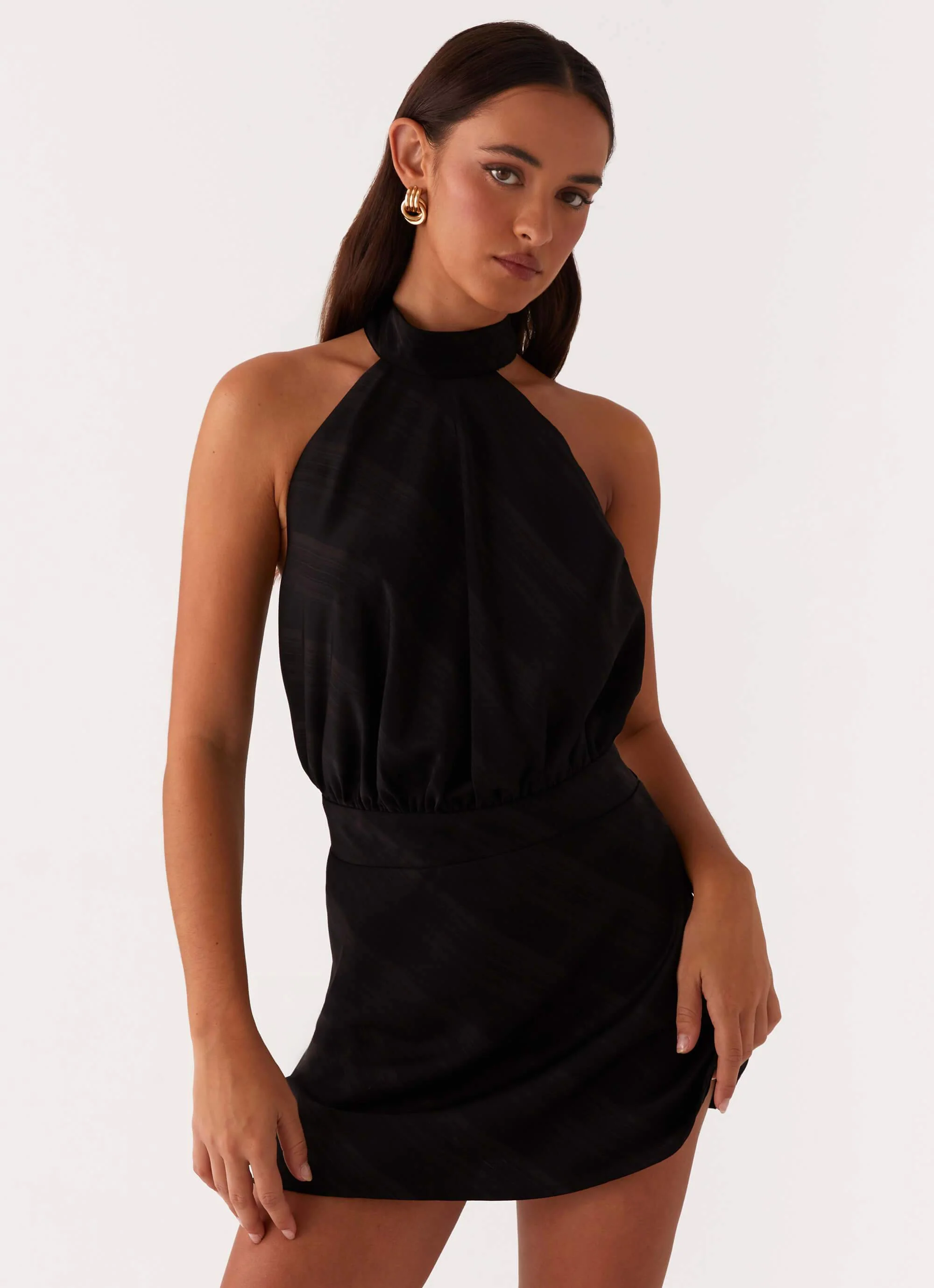 Camera Shy Mini Dress - Black - Image 5