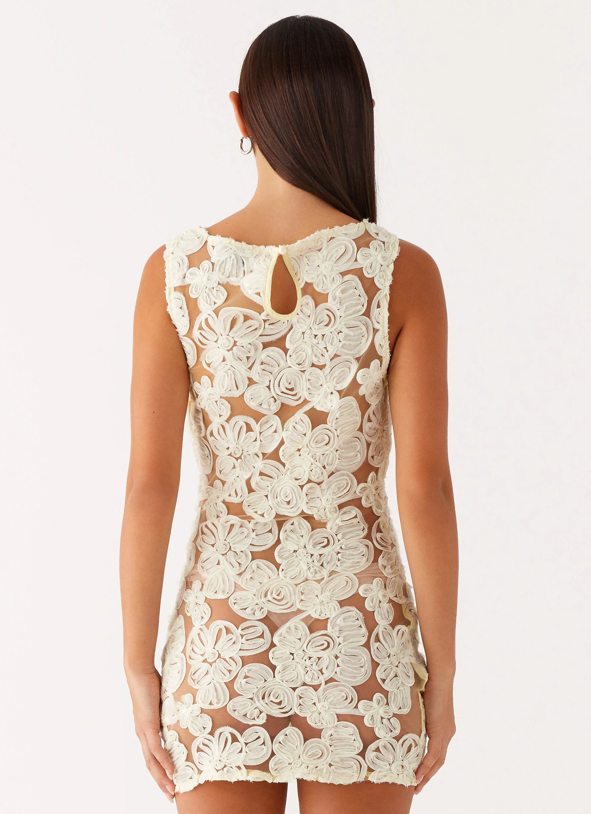 Candace Mini Dress - Yellow - Image 4
