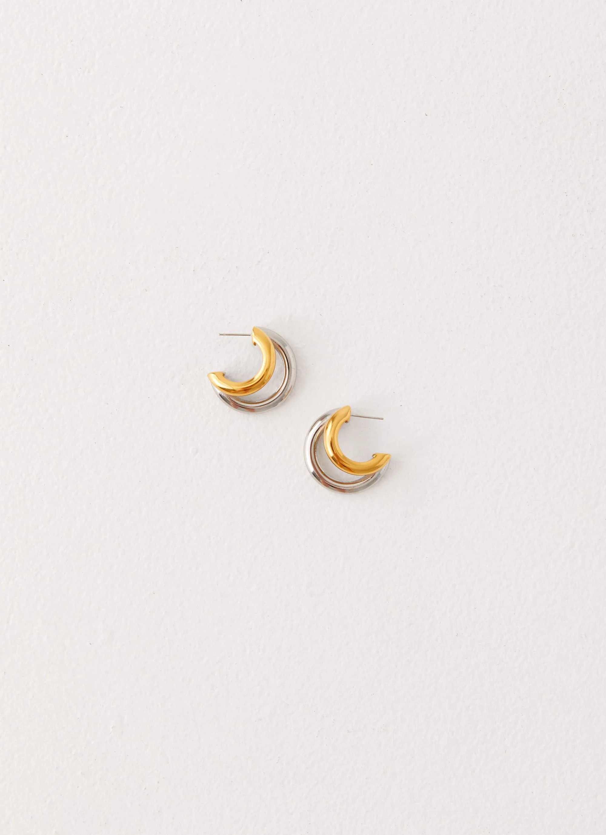 Cannon Earrings - Gold/Silver - Image 2
