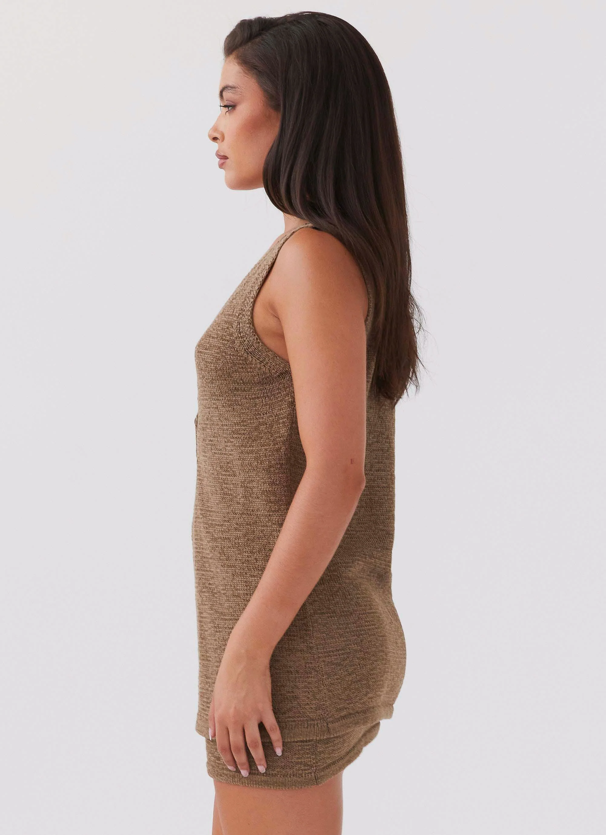 Capri Glow Knit Top - Khaki - Image 3