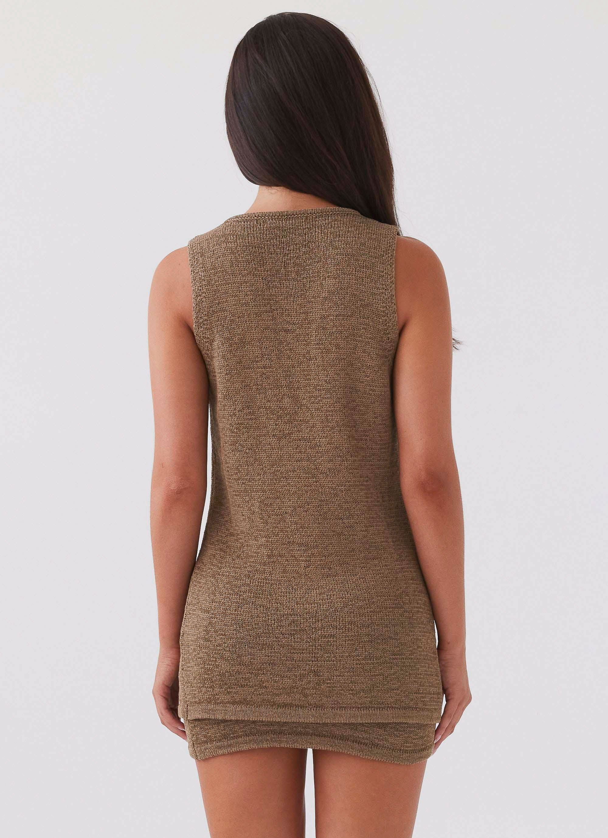 Capri Glow Knit Top - Khaki - Image 4