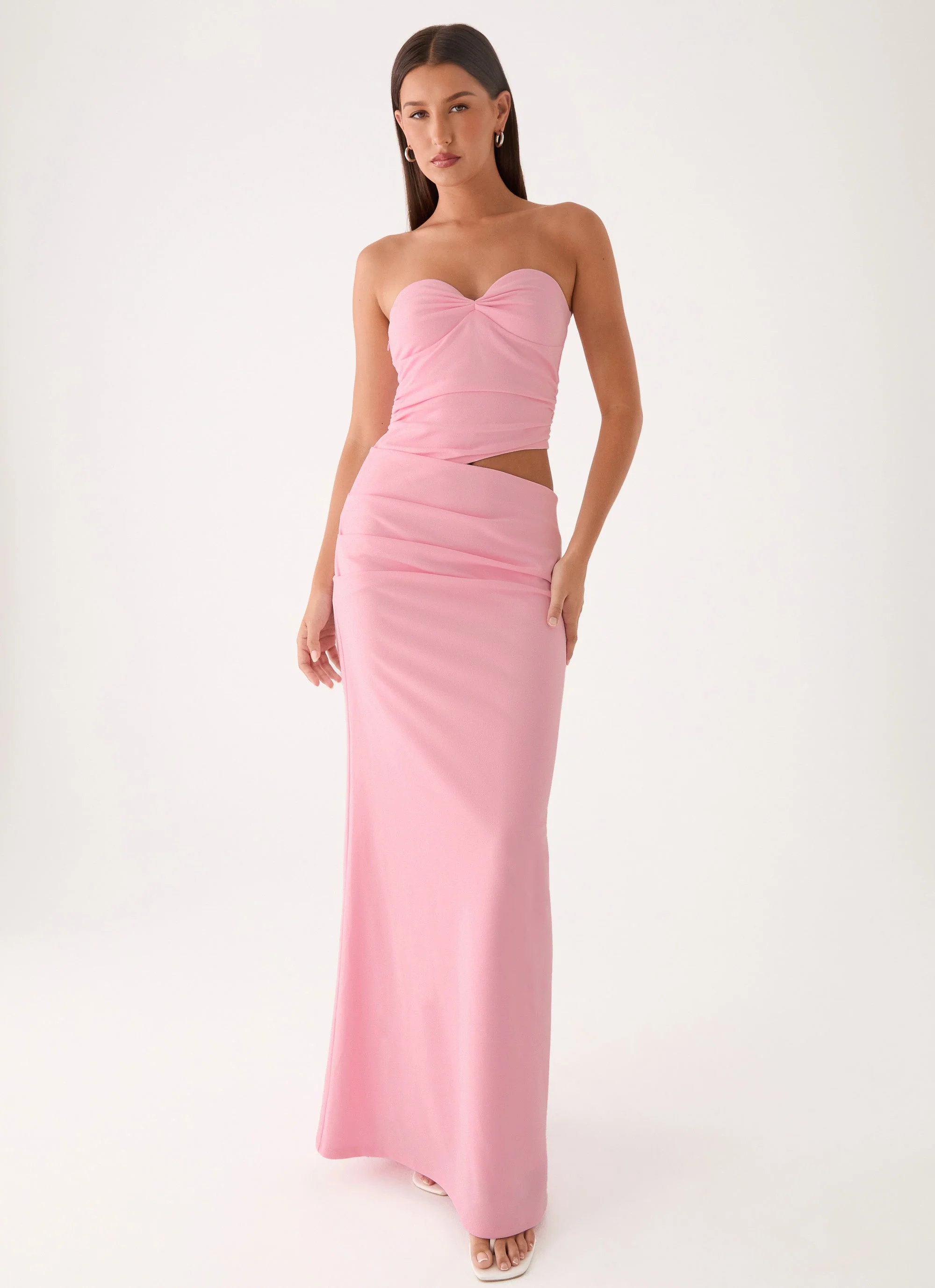 Carella Strapless Maxi Dress - Pink - Image 5