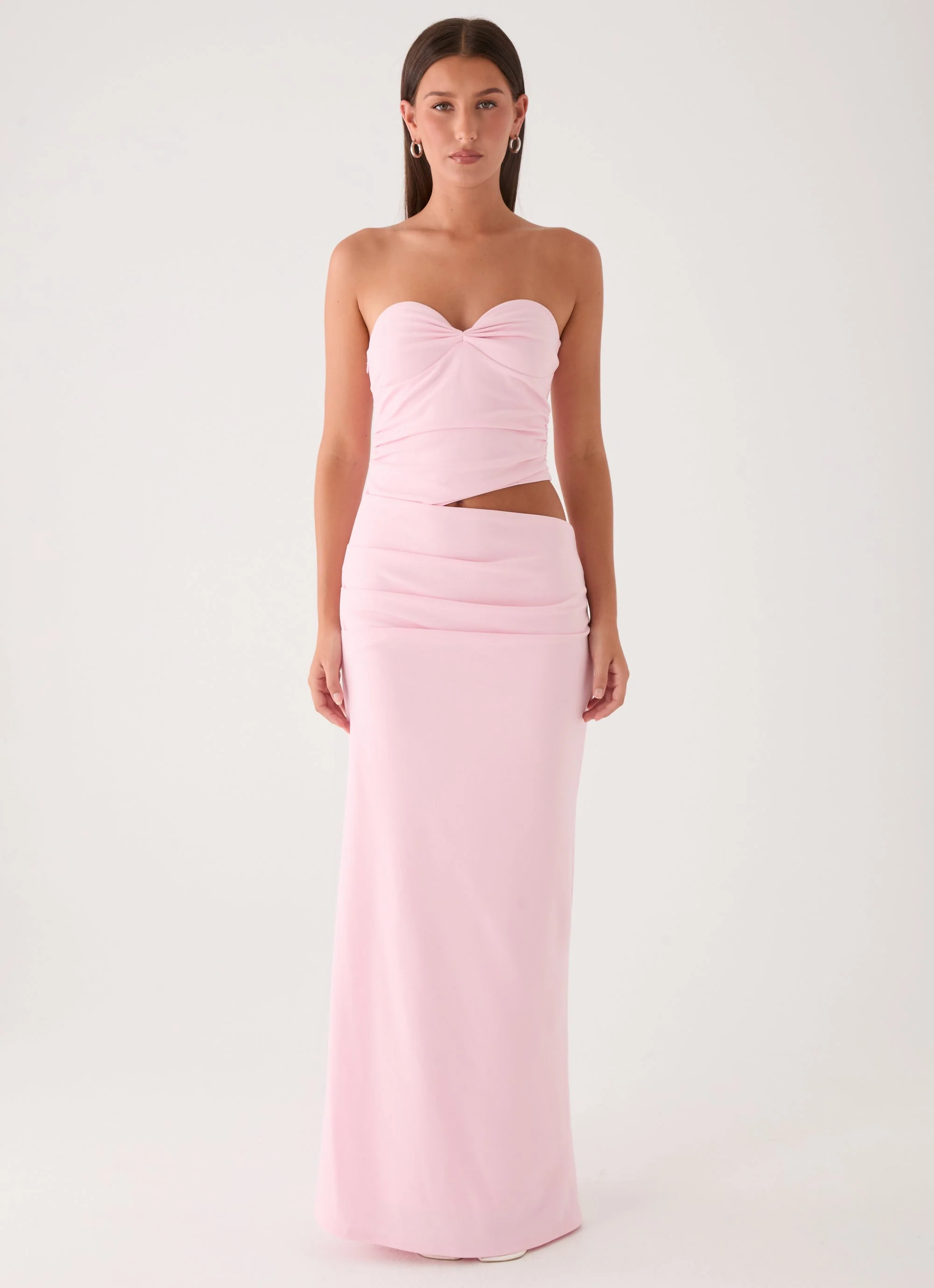Carella Strapless Maxi Dress - Pink - Image 7