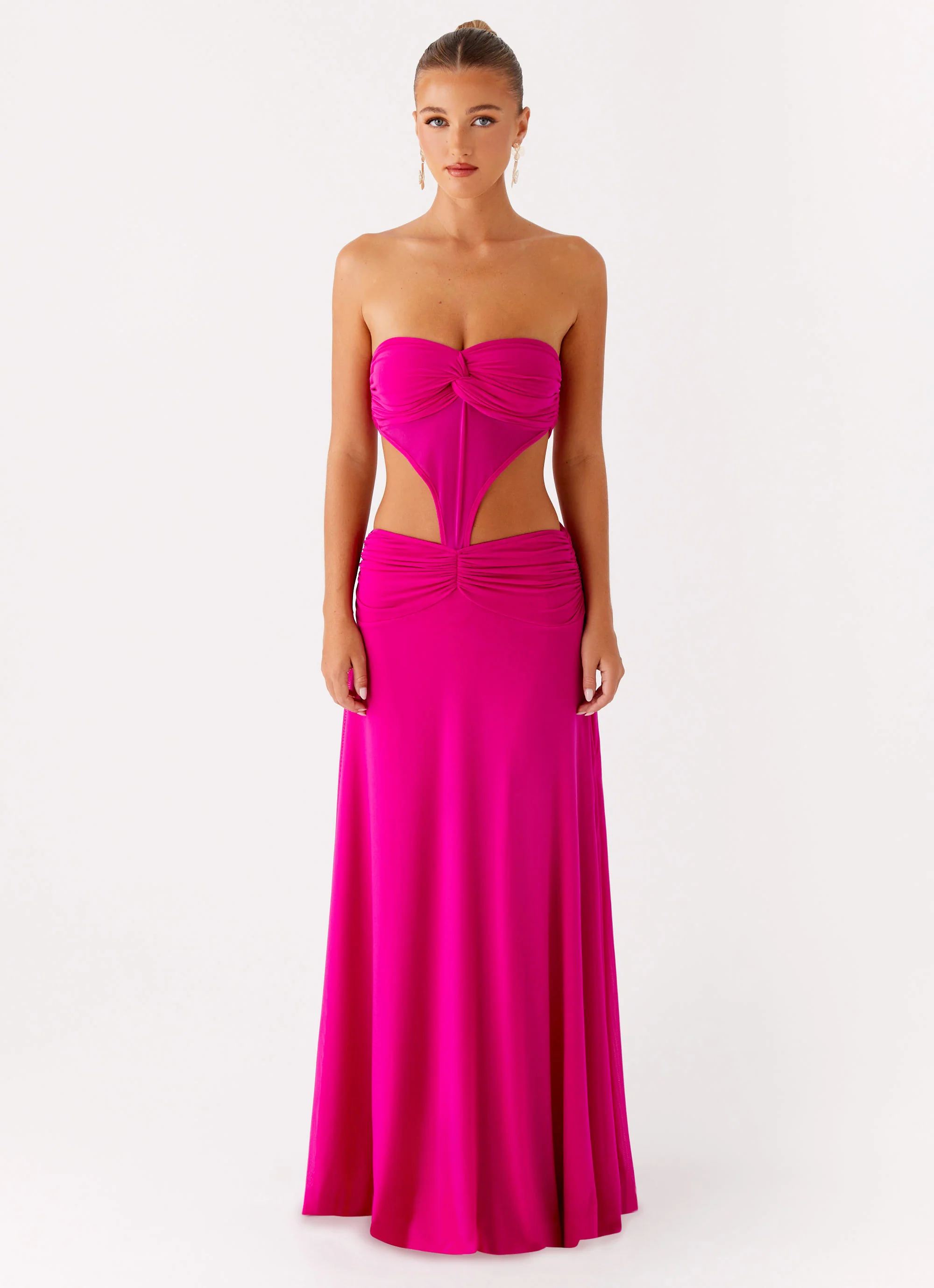 Carlene Maxi Dress - Fuchsia - Image 2