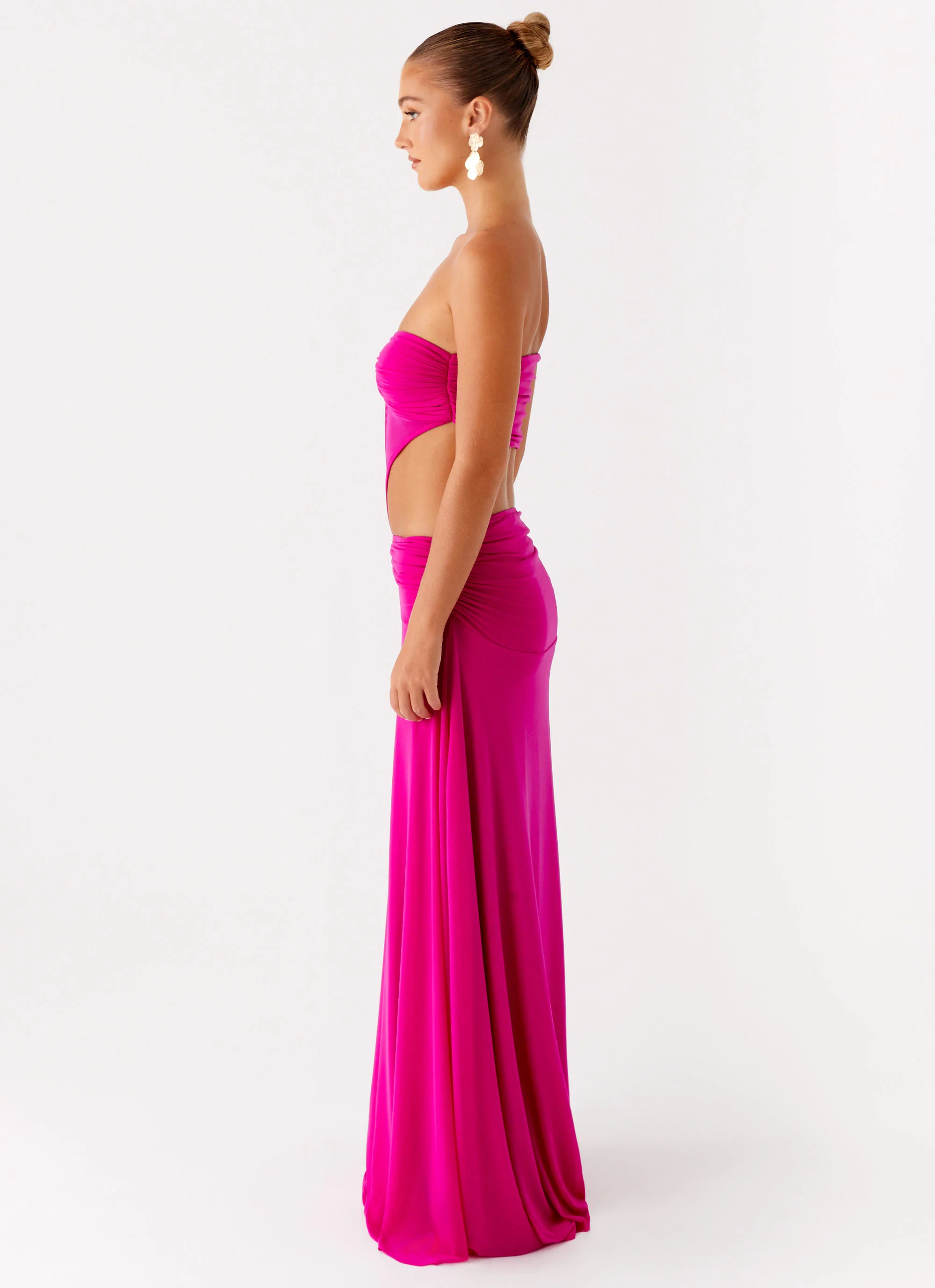 Carlene Maxi Dress - Fuchsia - Image 3