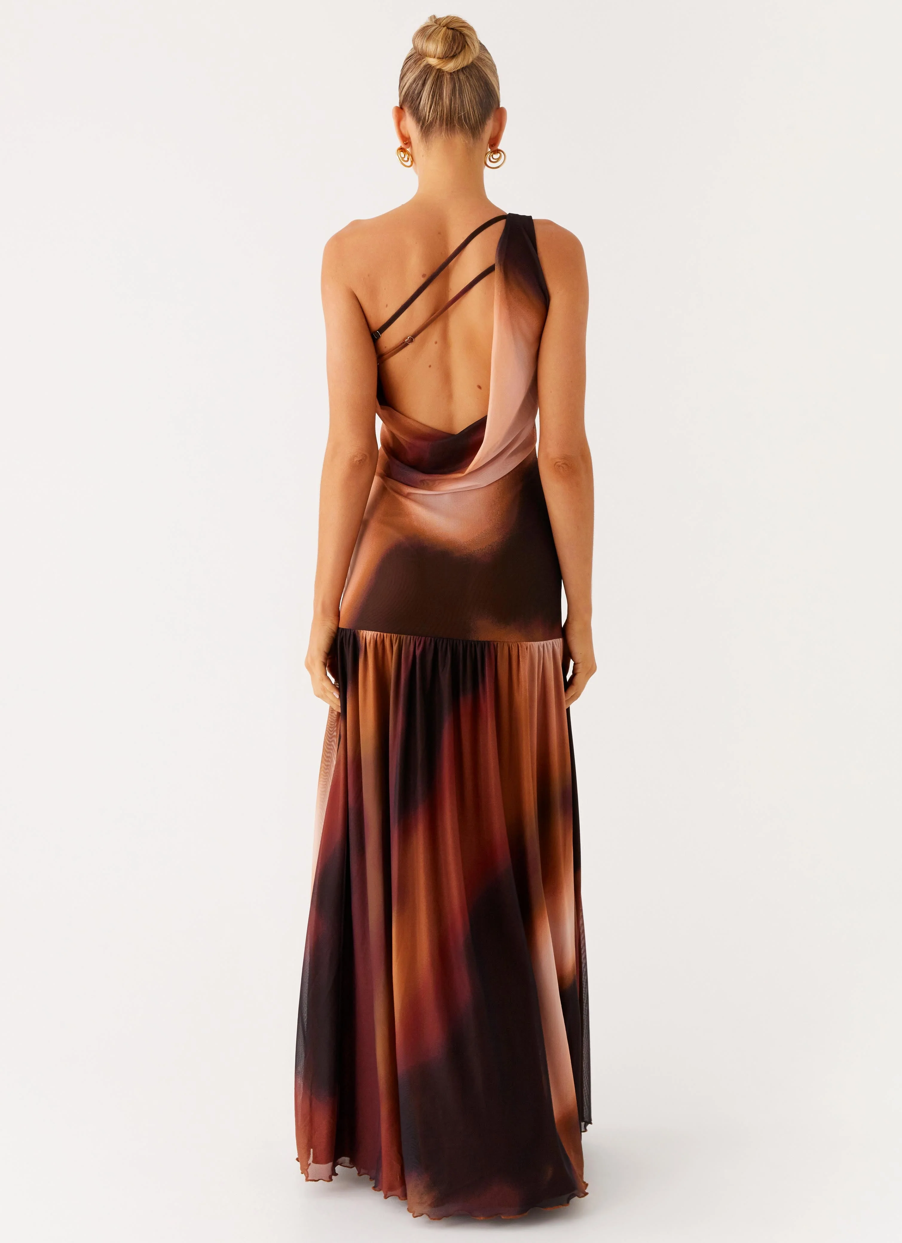 Carlina Maxi Dress - Black Gradient - Image 3