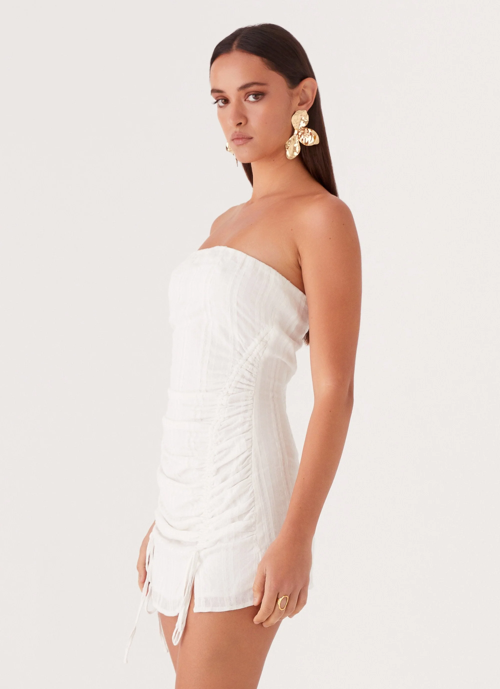 Carlotta Mini Dress - White - Image 4